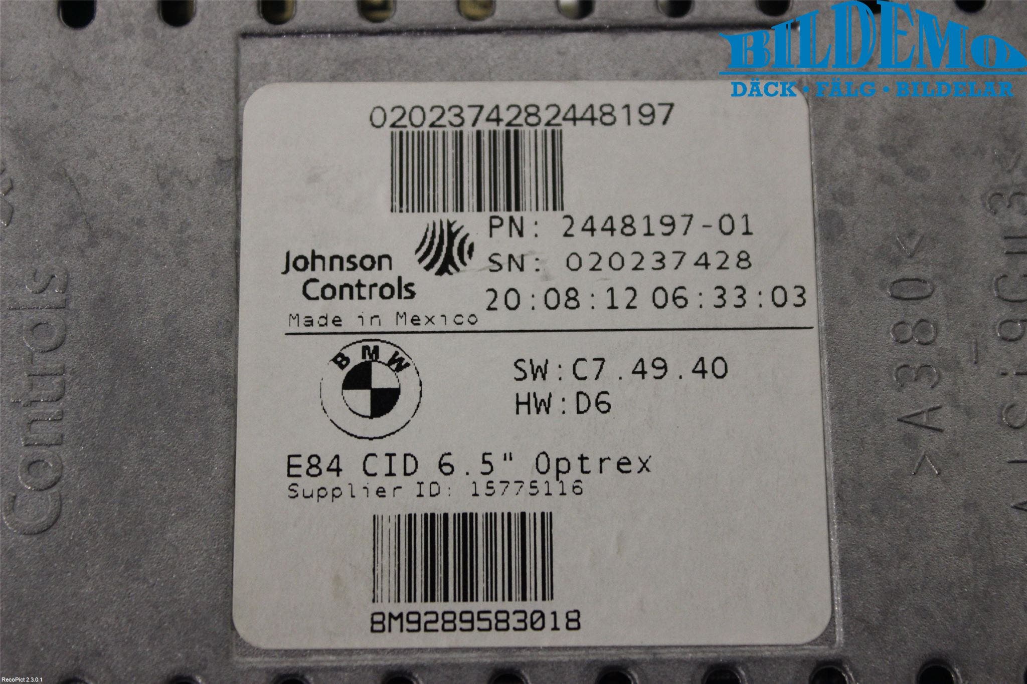 BMW X1 E84 10-15 Gps Navigator