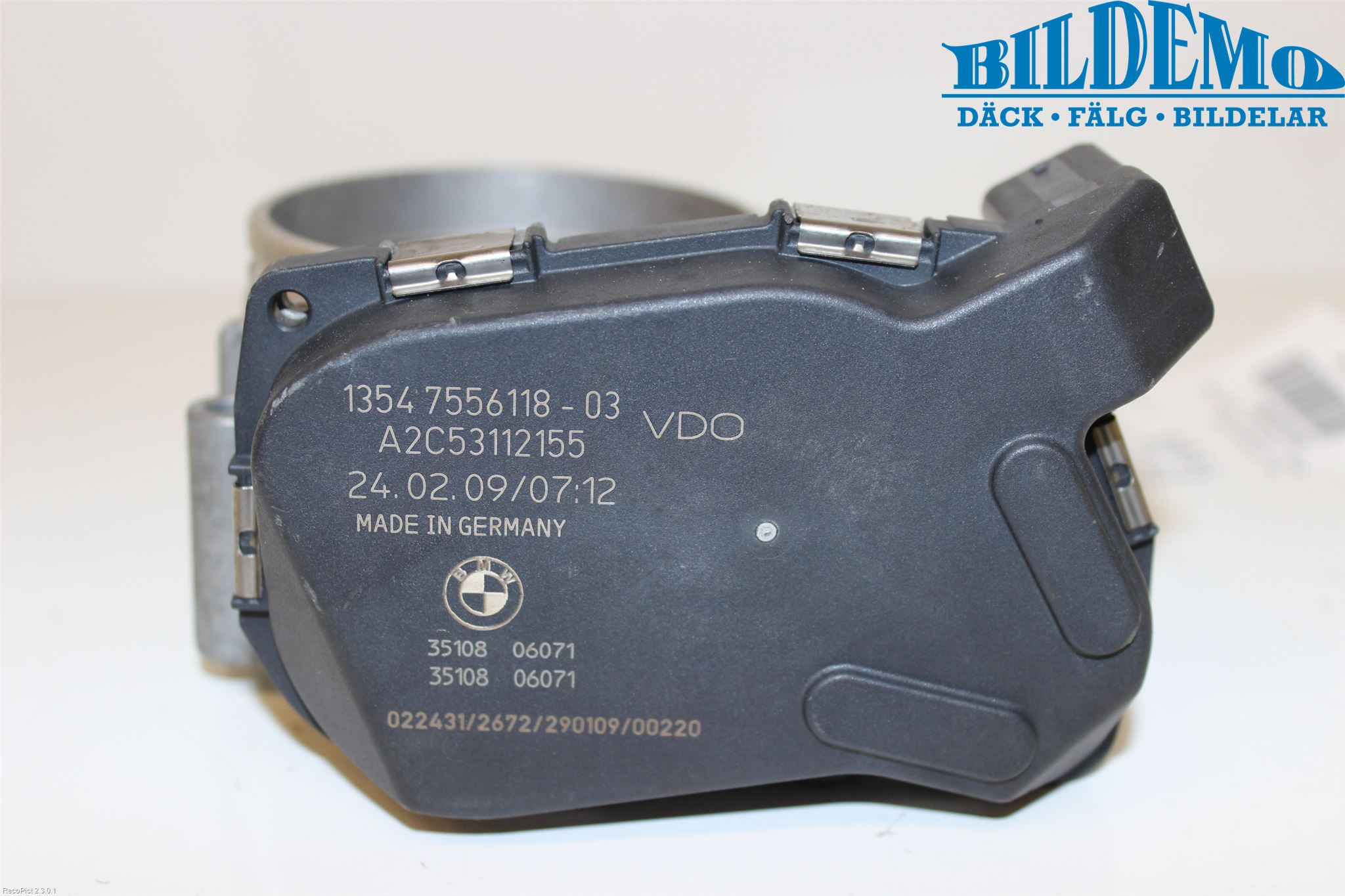 BMW 3 E90/91 SED/TOU 05-12 Injspjällhus