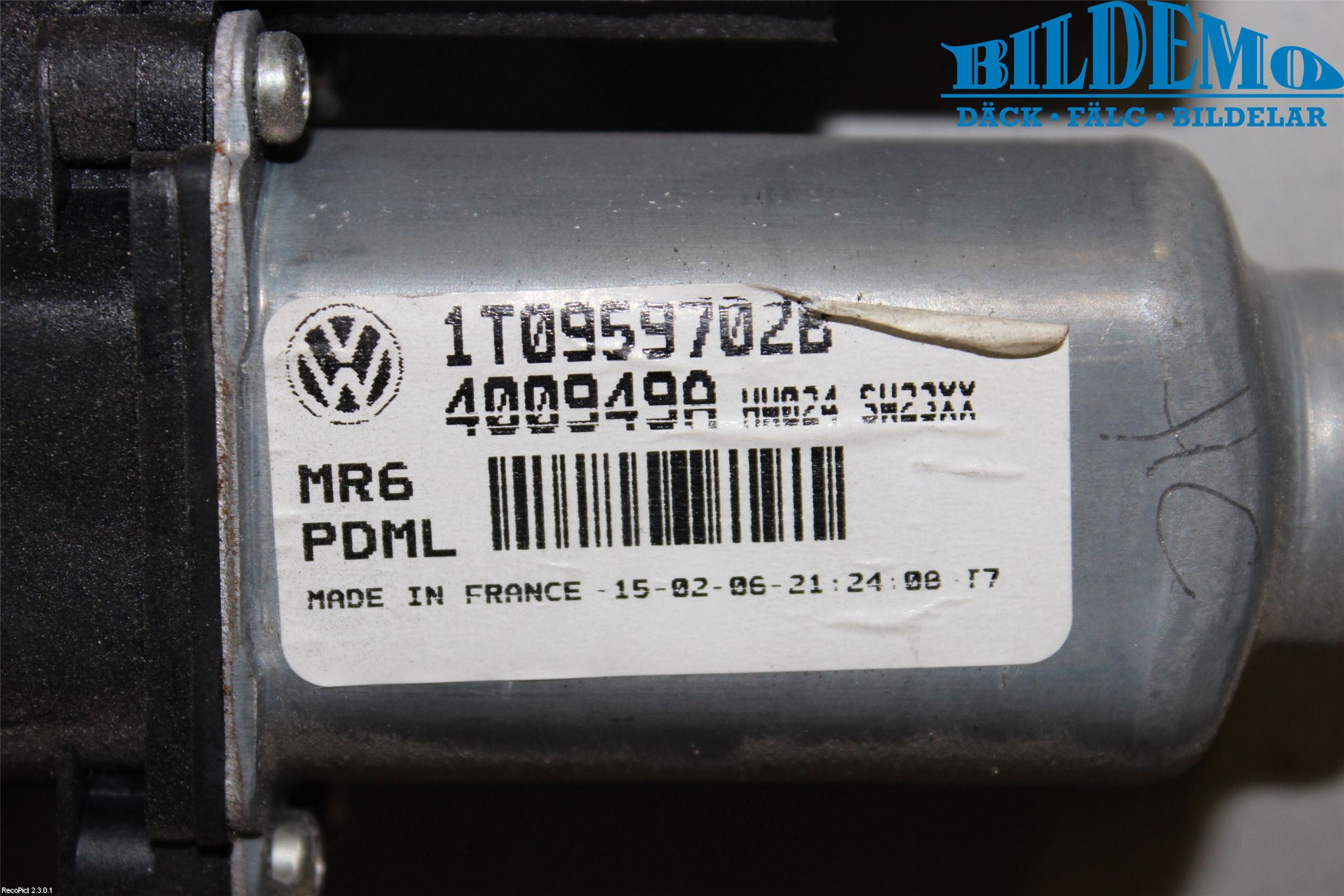 Volkswagen VW CADDY      04-10 Fönsterhiss El Kompl
