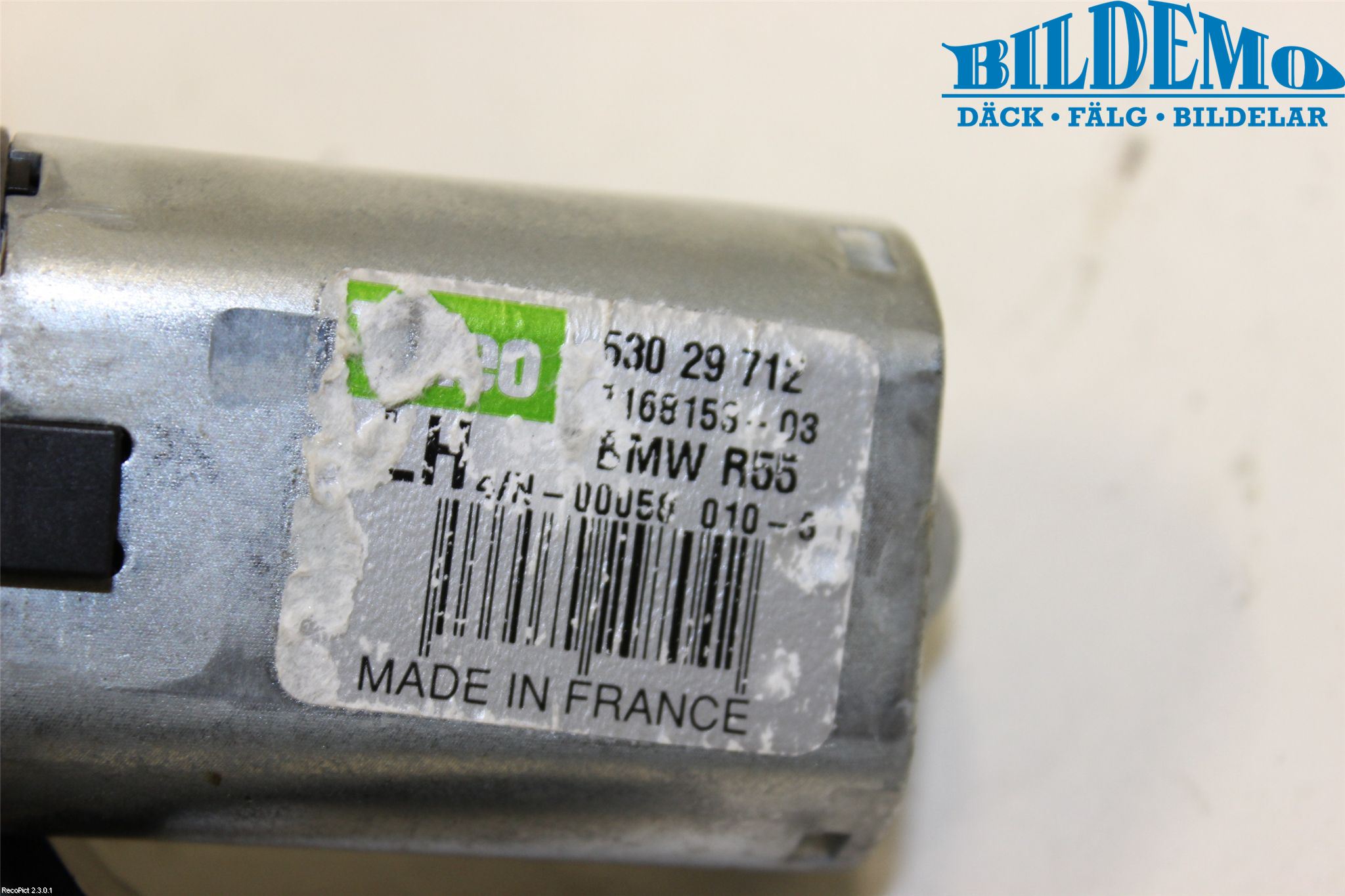 Mini CLUBMAN R55 06-14 Torkarmotor Baklucka