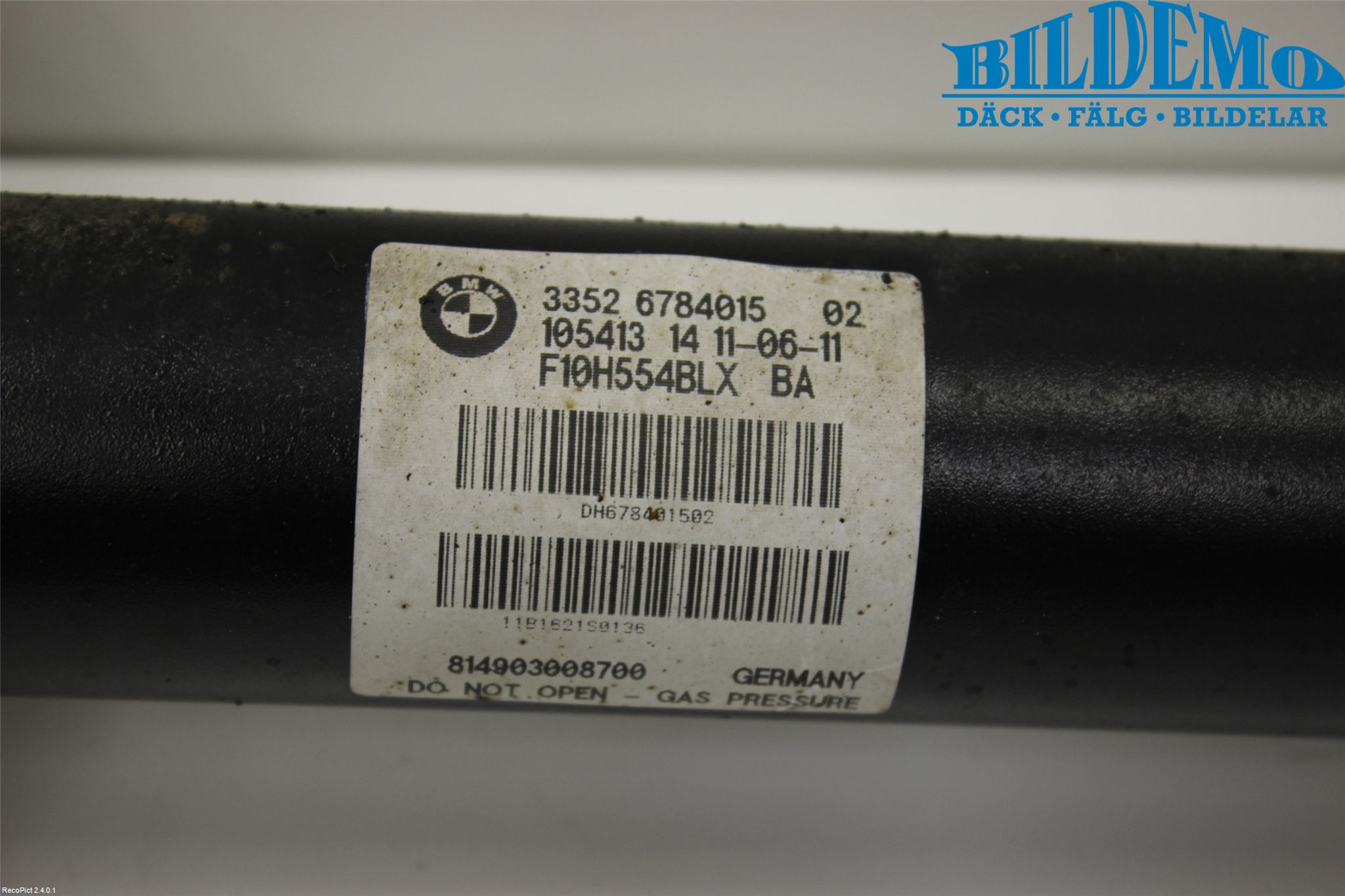 BMW 5 F10/F11/F18 09-17 Fjäderben Bak Höger