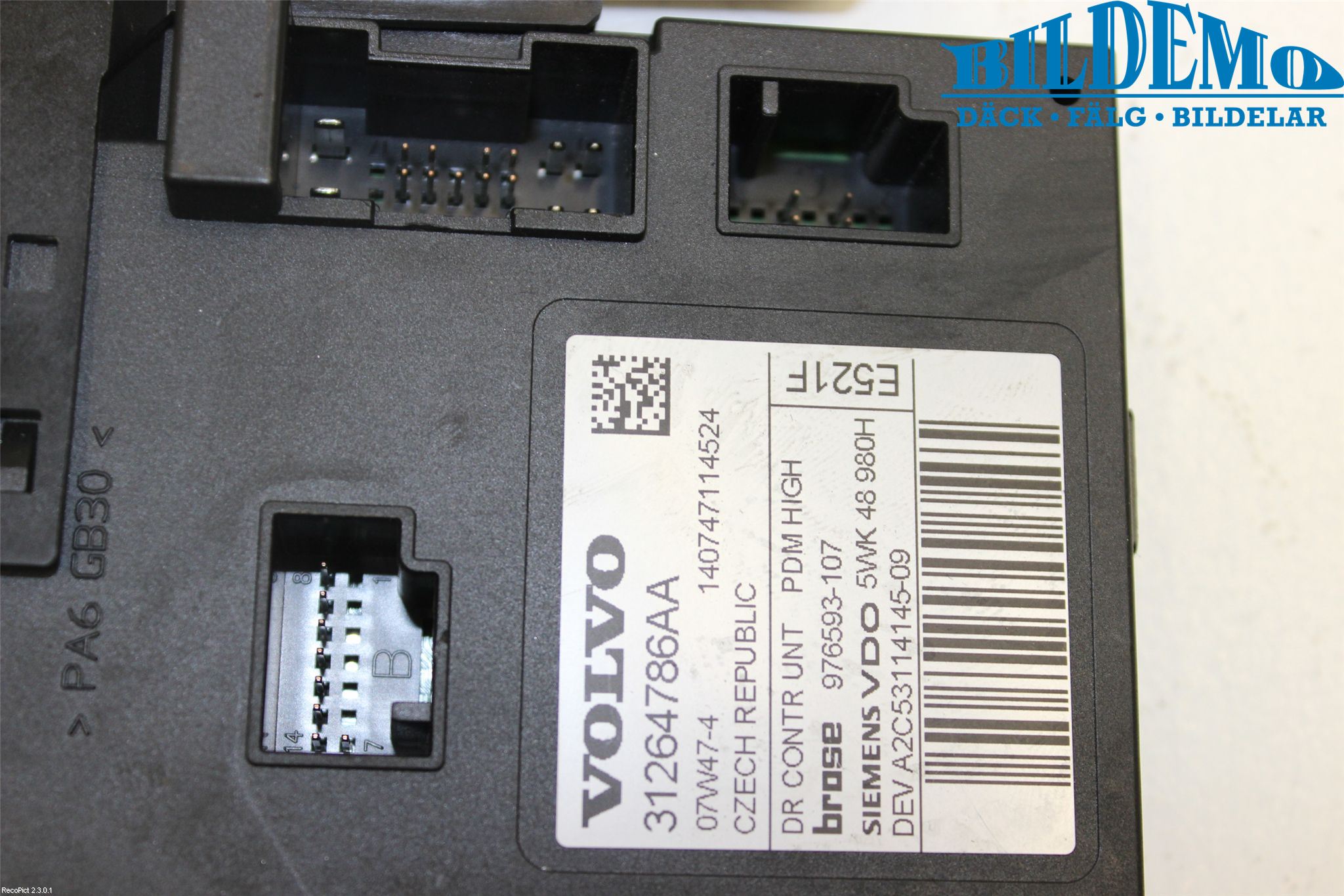 Volvo V50 08-12 Fönsterhissmotor