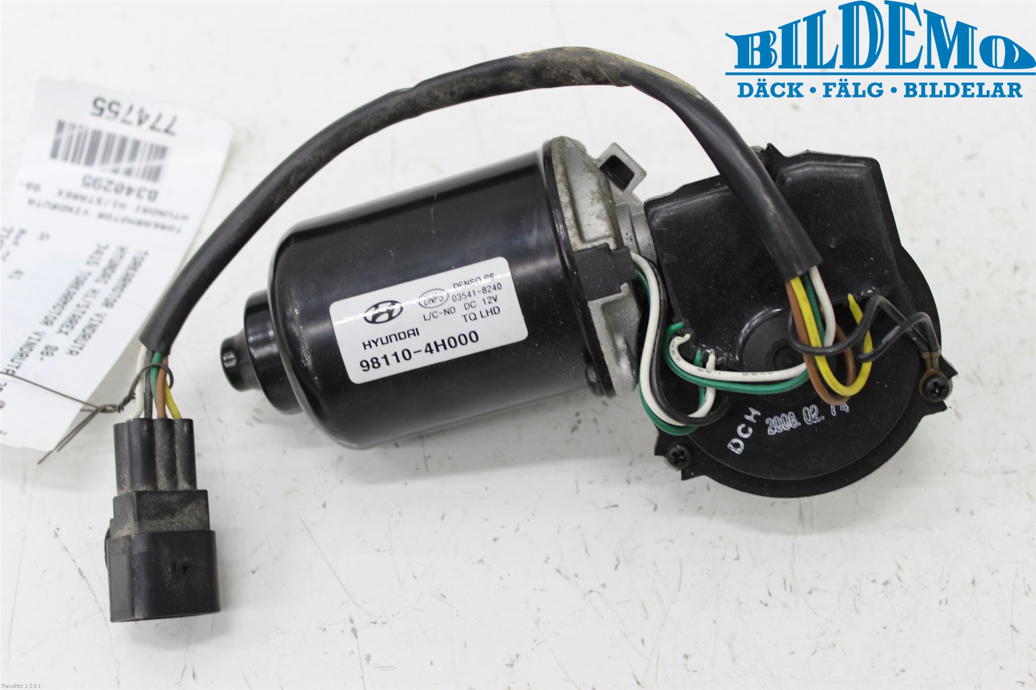 Hyundai H-1/STAREX 08-21 Torkarmotor Vindruta