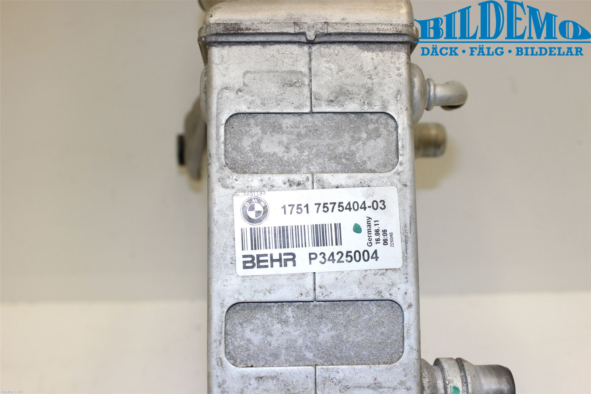 BMW 5 F10/F11/F18 09-17 Laddluft-Intercooler Kyl