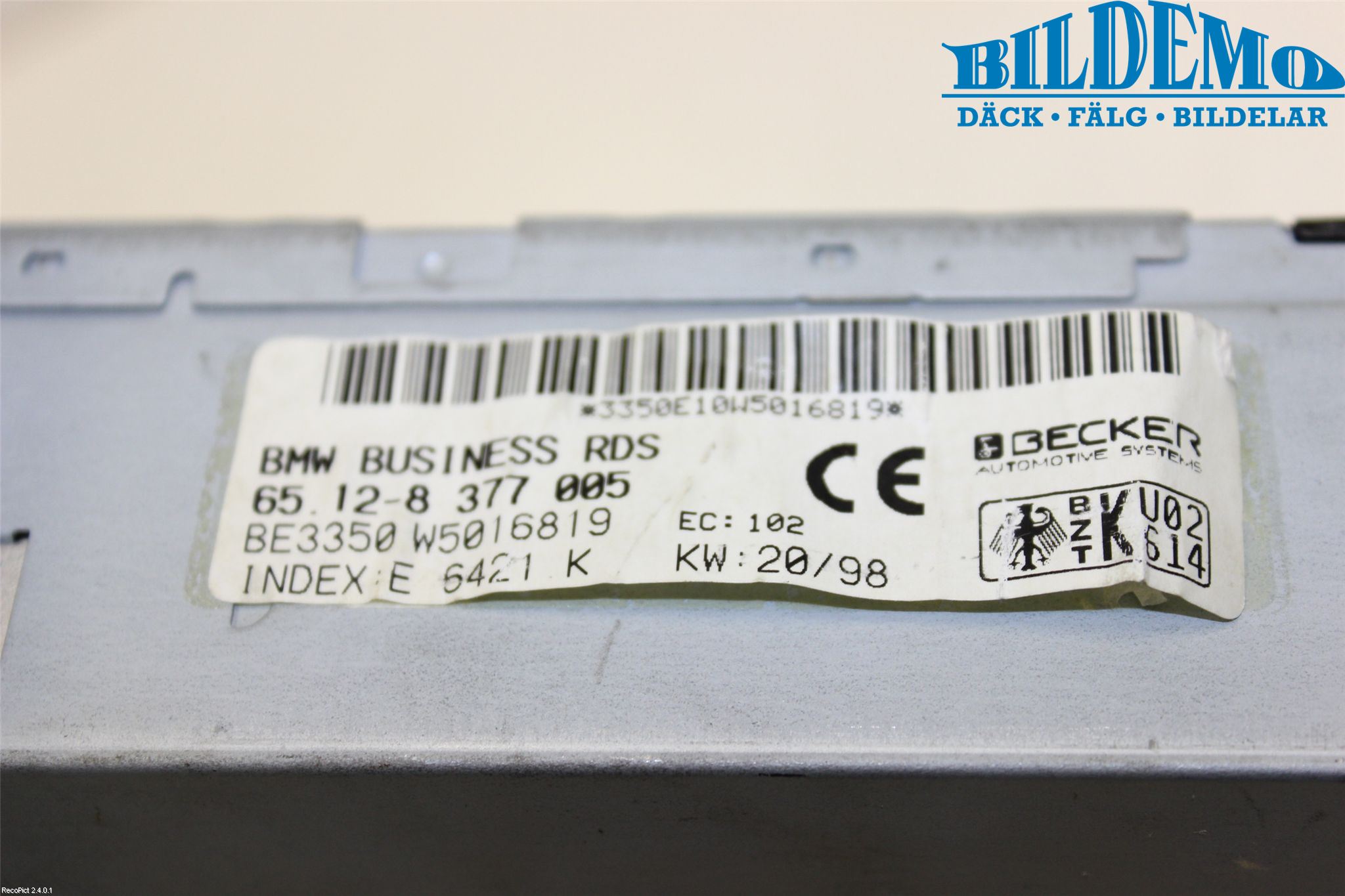 BMW 5 E39 95-04 Radio-Stereo Kassetbandsp