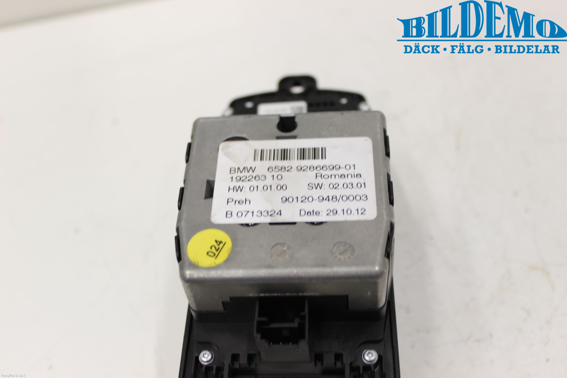 BMW 5 F10/F11/F18 09-17 Strömställare Färddator
