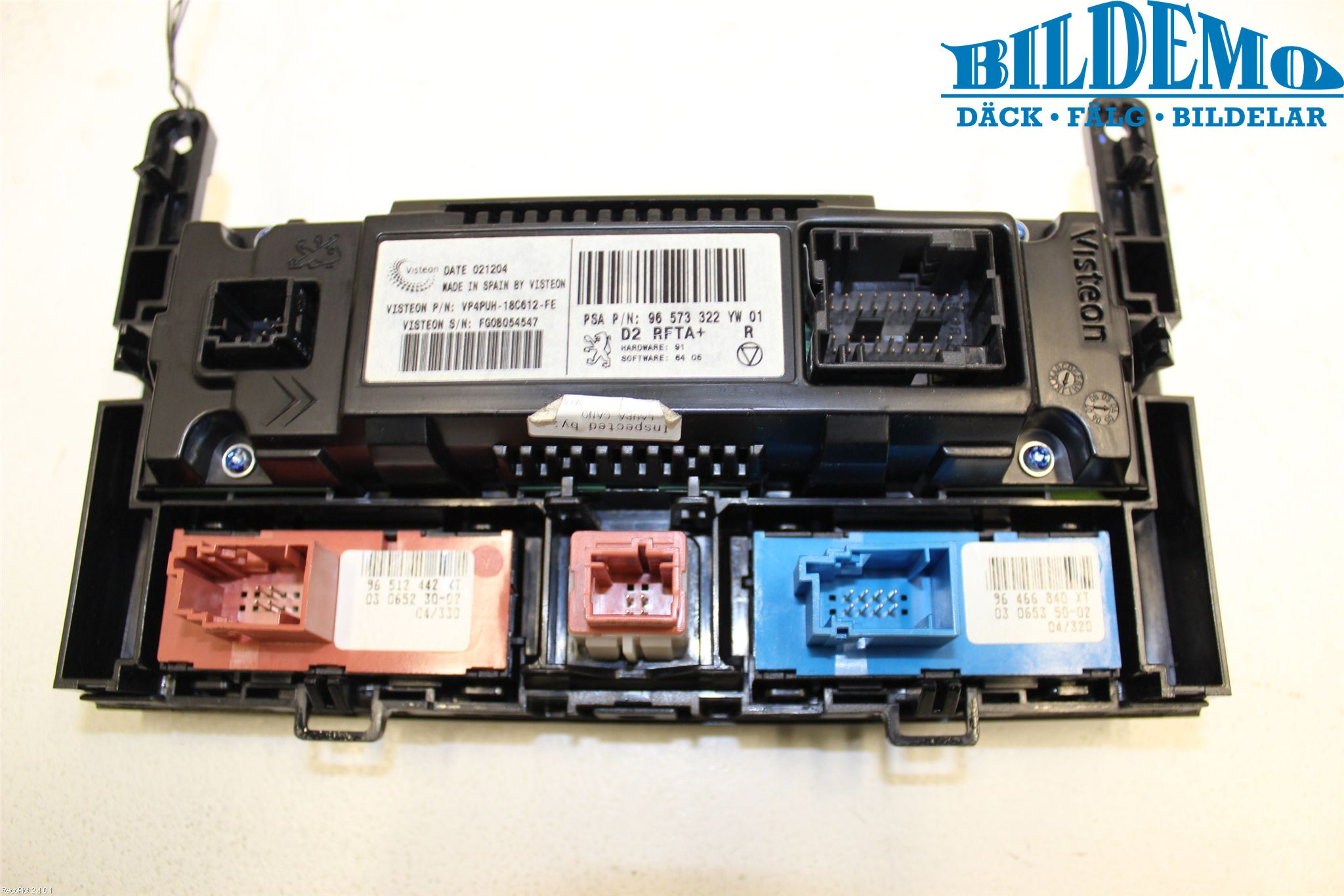 Peugeot 407 Ac Styrenhet Ac Manöveren