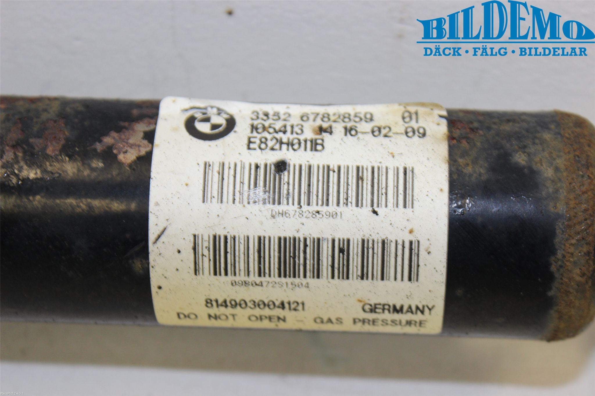 BMW 1 E82/88 Coupé/Cab 06-13 Stötdämpare Bak