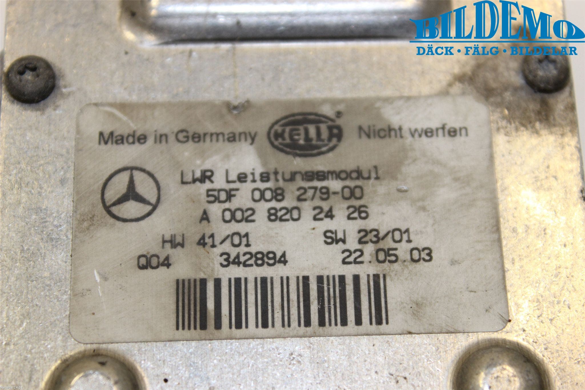 Mercedes-Benz MB E-KLASS (W211) 02-09 Styrenhet Strålkastare