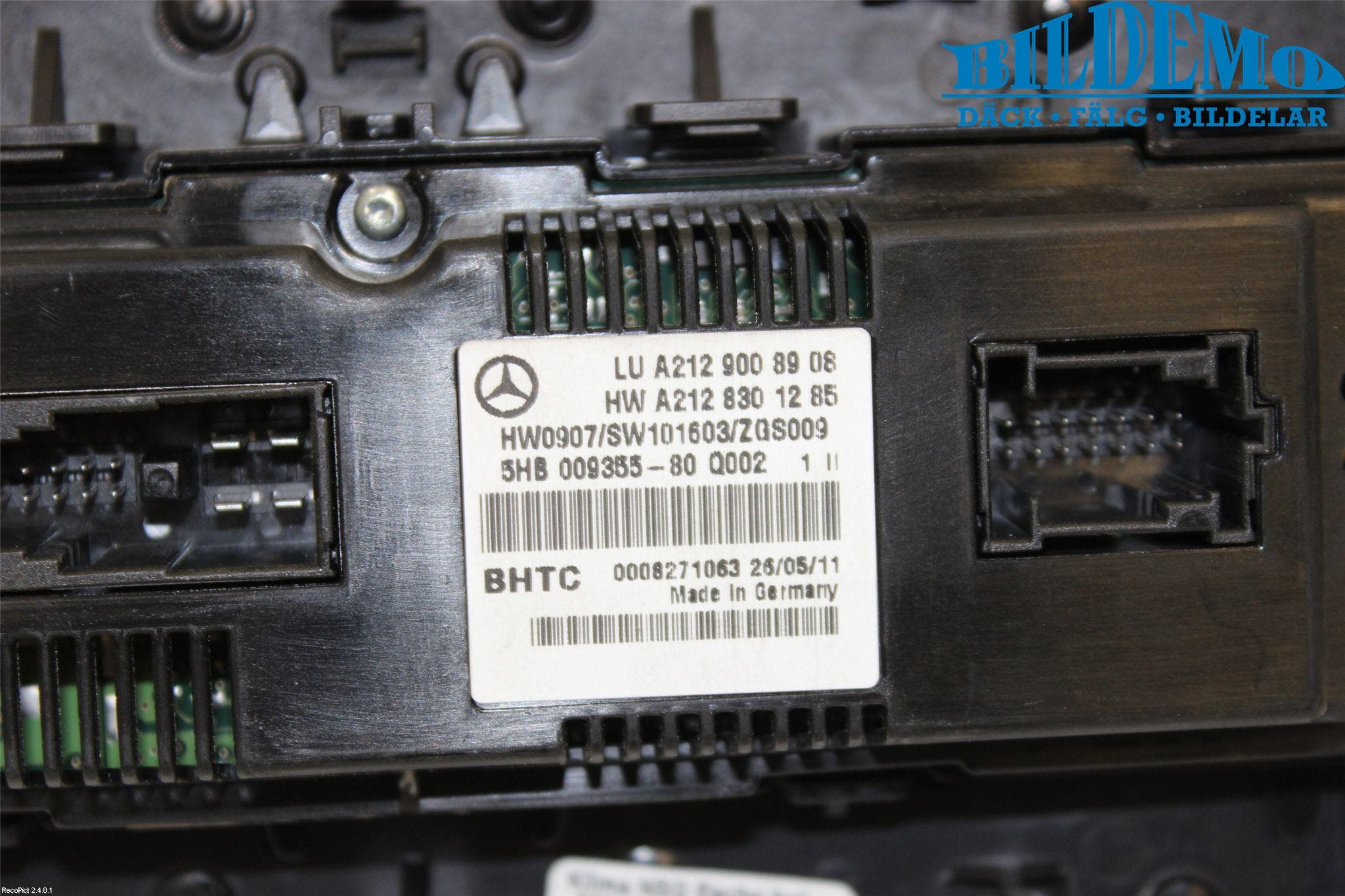 Mercedes-Benz MB E-KLASS (W212) 09-16 Ac Styrenhet Ac Manöveren