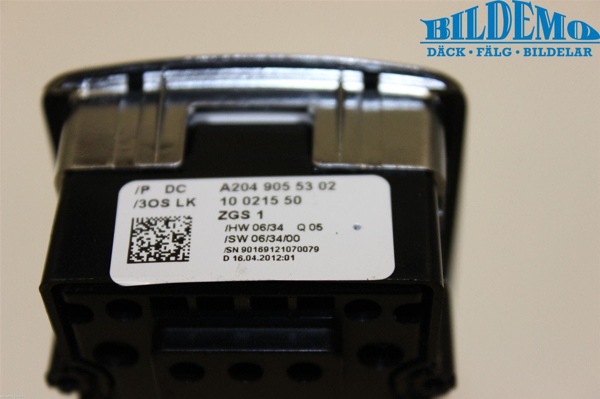 Mercedes-Benz MB C-KLASS (W204) 07-15 Strömställare Elhiss