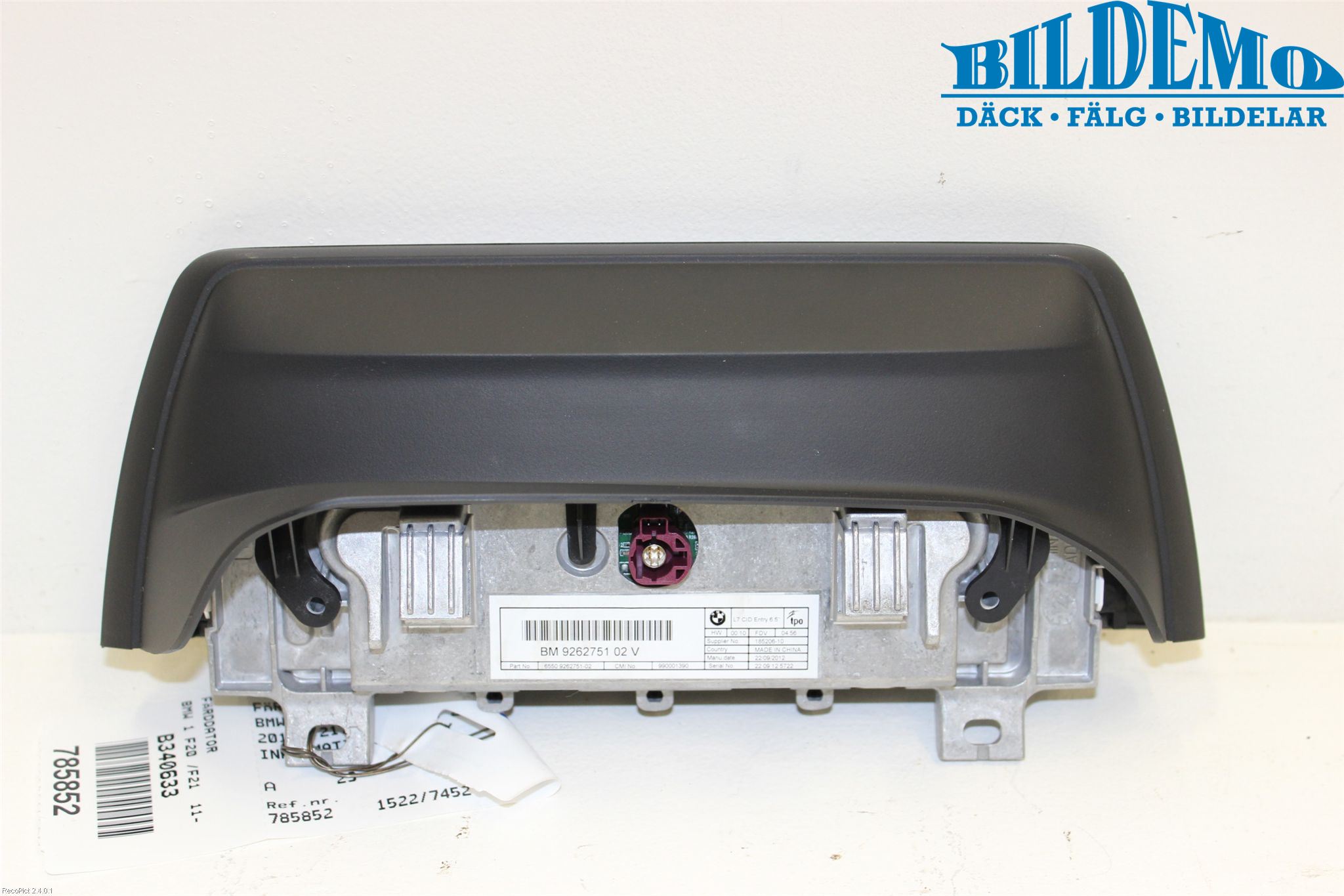 BMW 1 F20/F21 11-19 Färddator