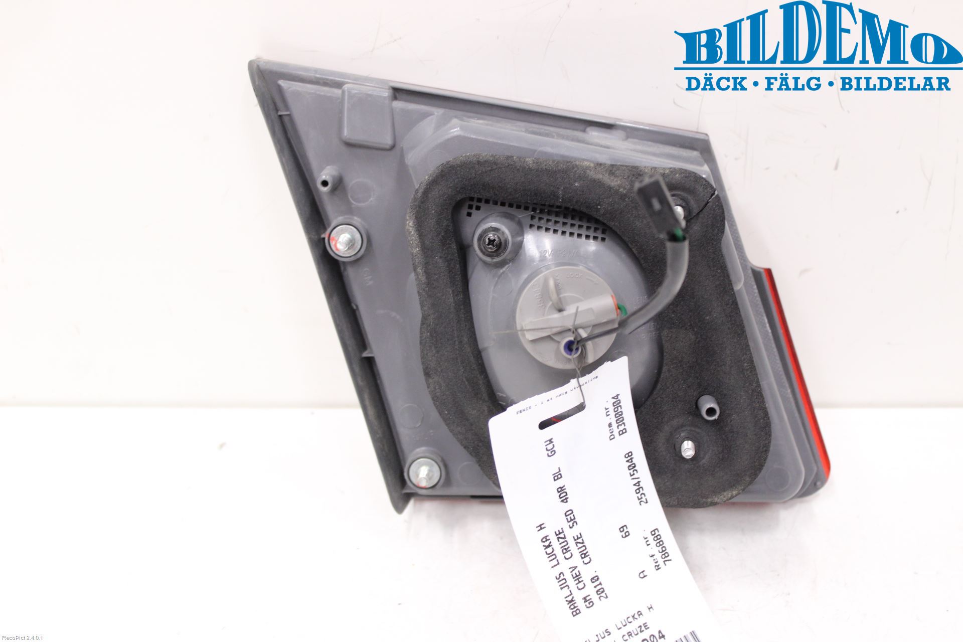 GM CHEVROLET CRUZE Bakljus Lucka Hö