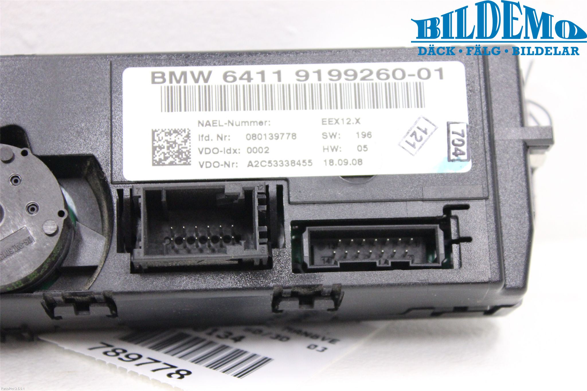 BMW 1 E87/81 5D/3D 03-11 Ac Styrenhet Ac Manöveren