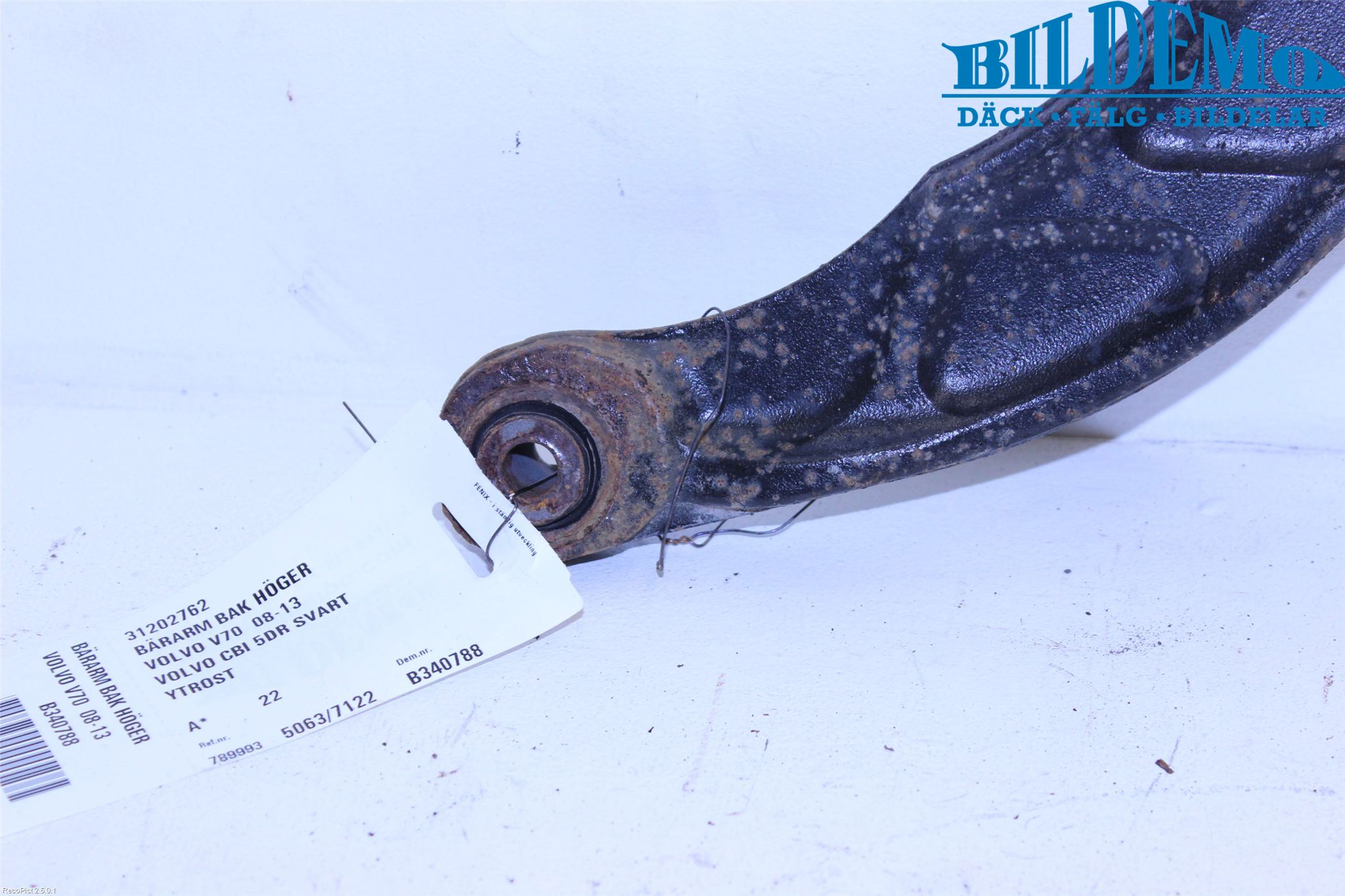 Volvo V70 08-13 Bärarm Bak Höger