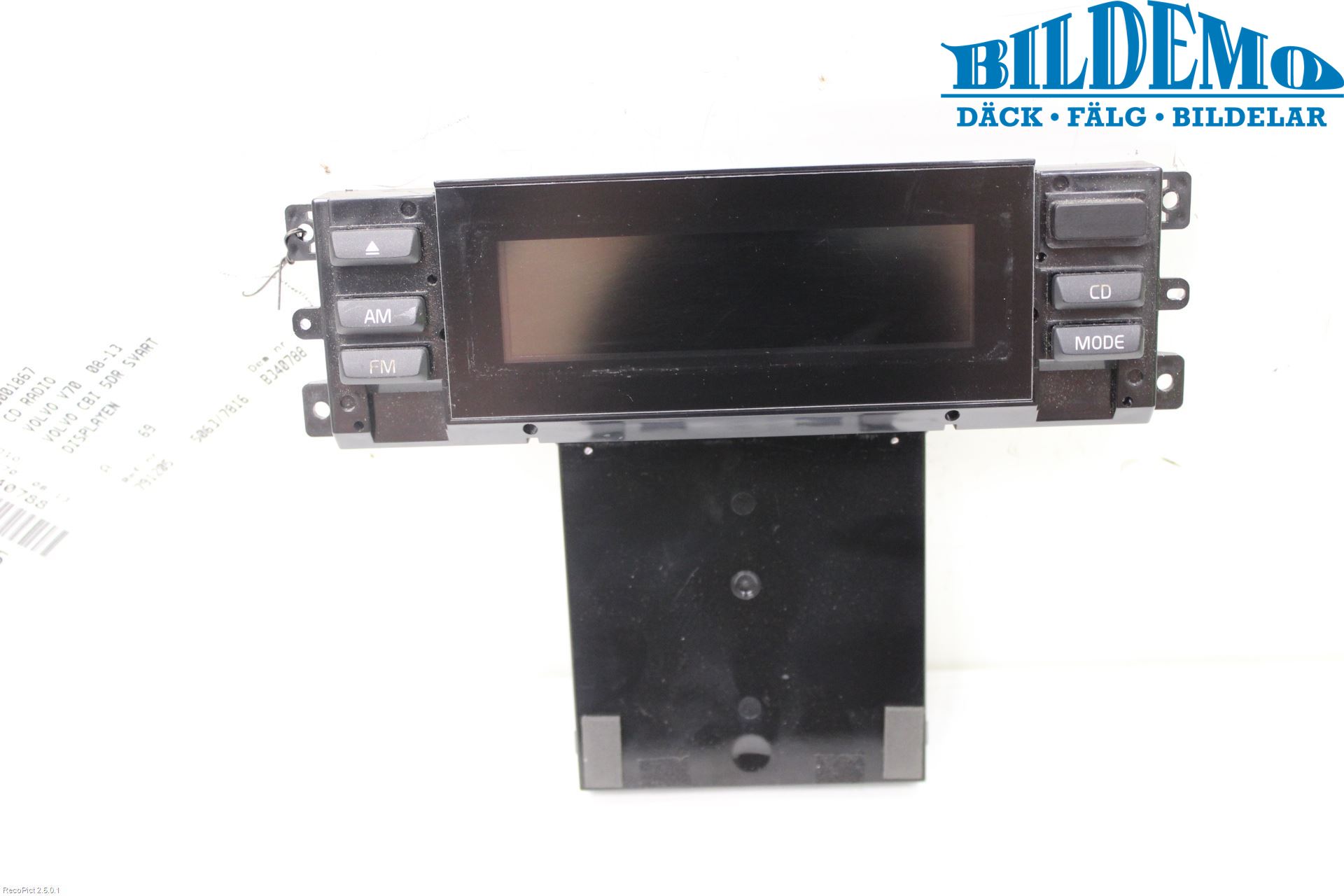 Volvo V70 08-13 Cd Radio - Multimediapanel