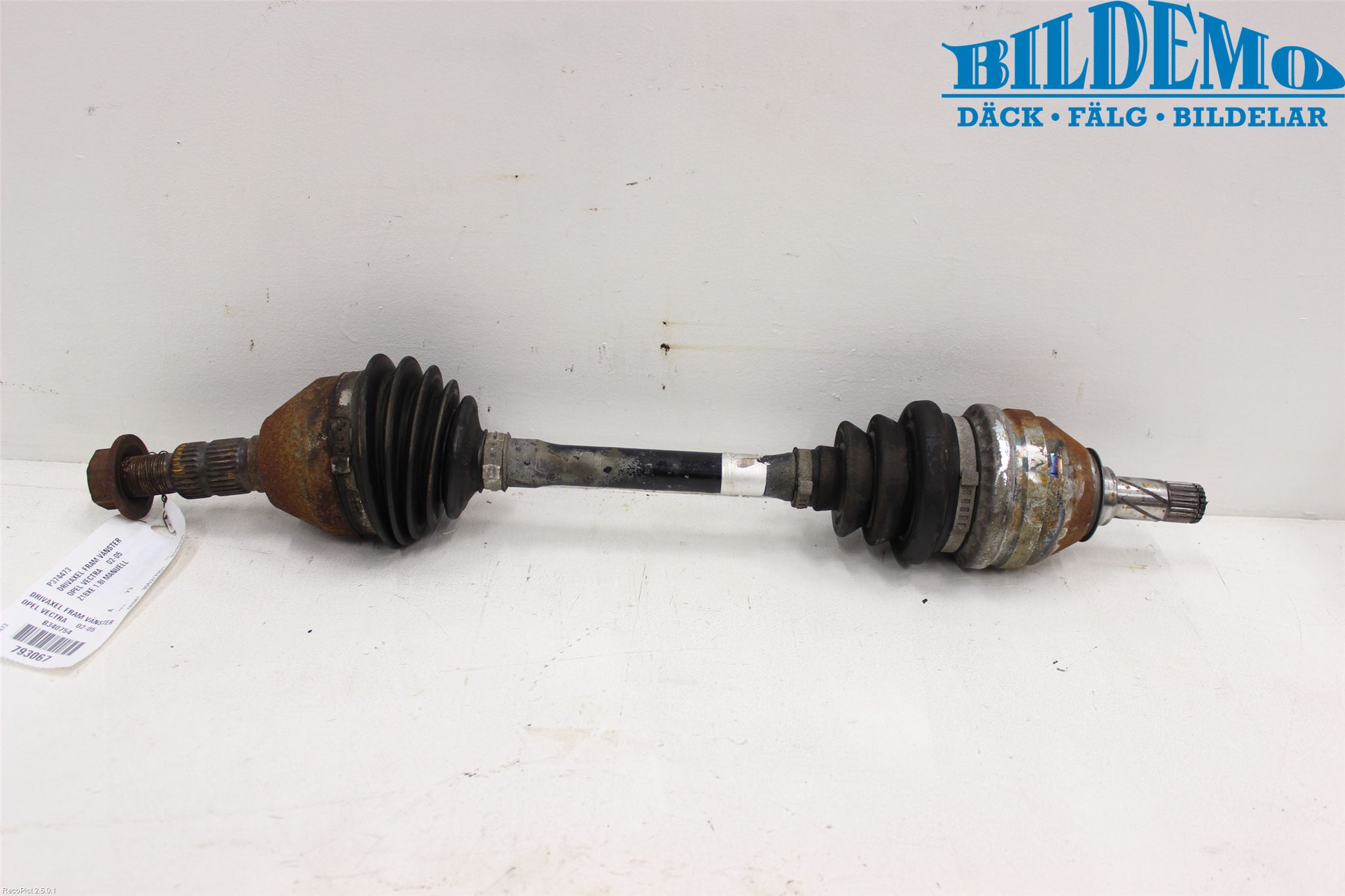 Opel VECTRA C 02-05 Drivaxel Fram Vänster