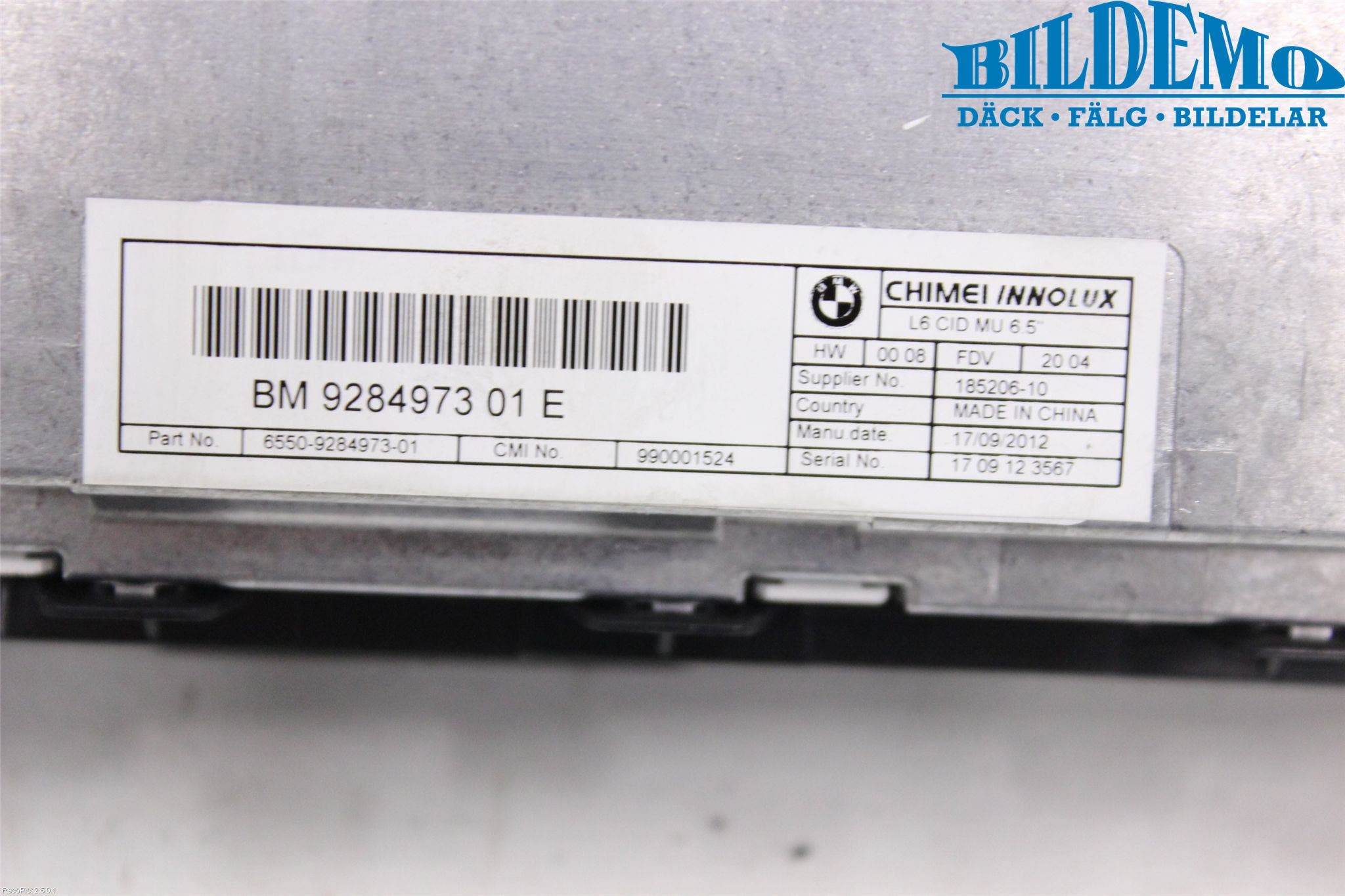 BMW 5 F10/F11/F18 09-17 Färddator