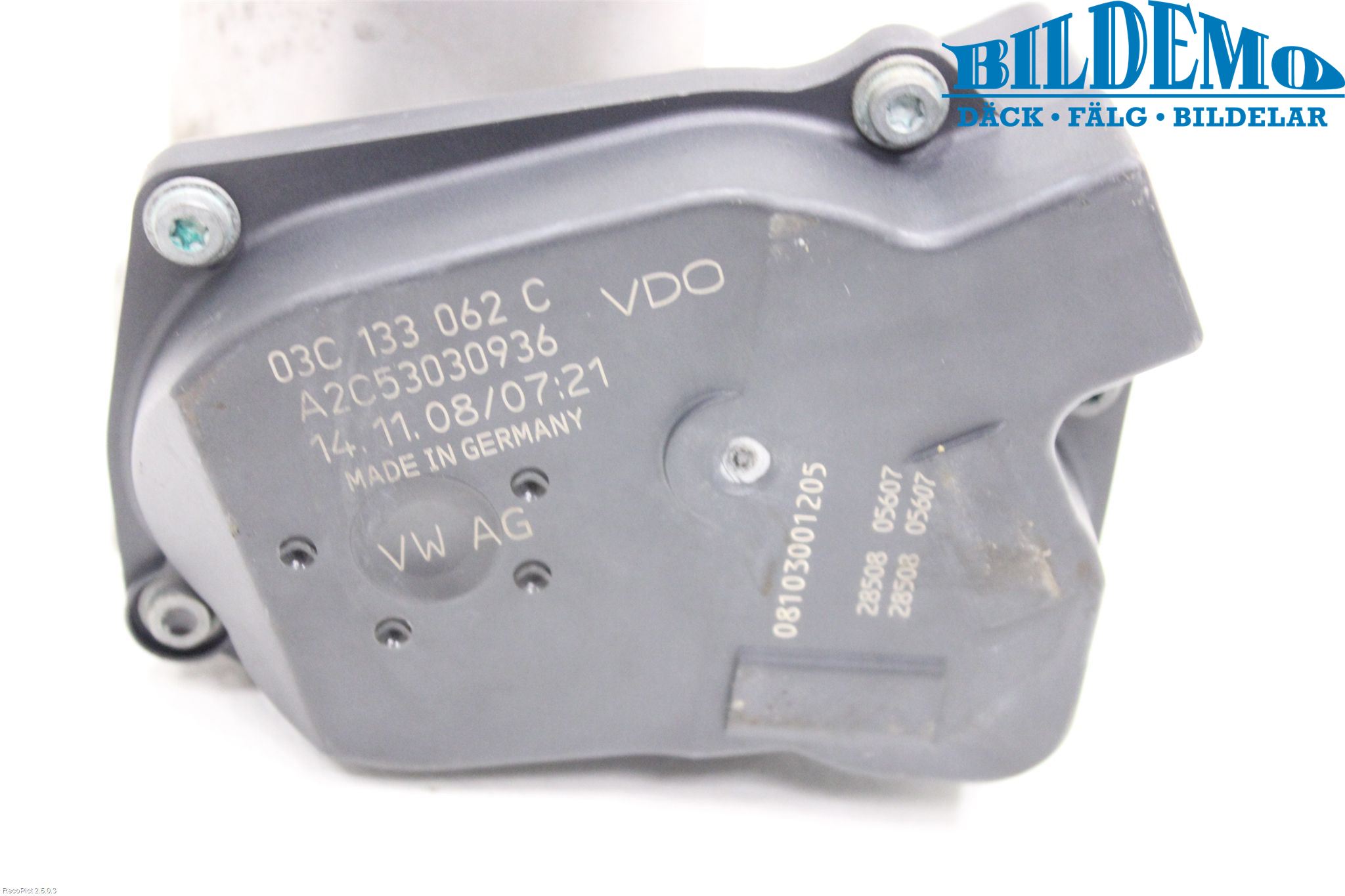 Volkswagen VW GOLF VI 09-13 Injspjällhus