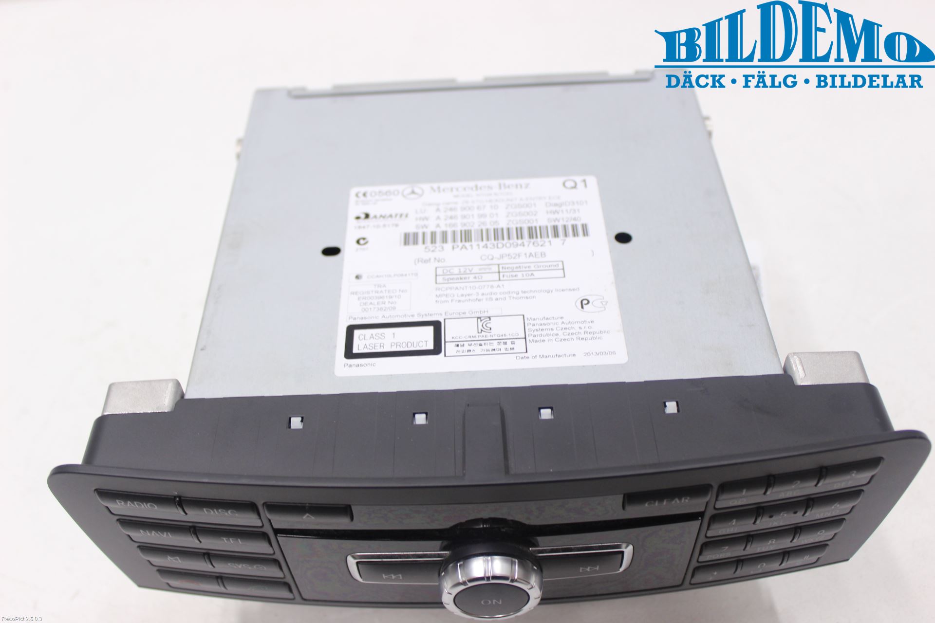 Mercedes-Benz MB A-KLASS (W176) 13-18 Cd Radio - Multimediapanel