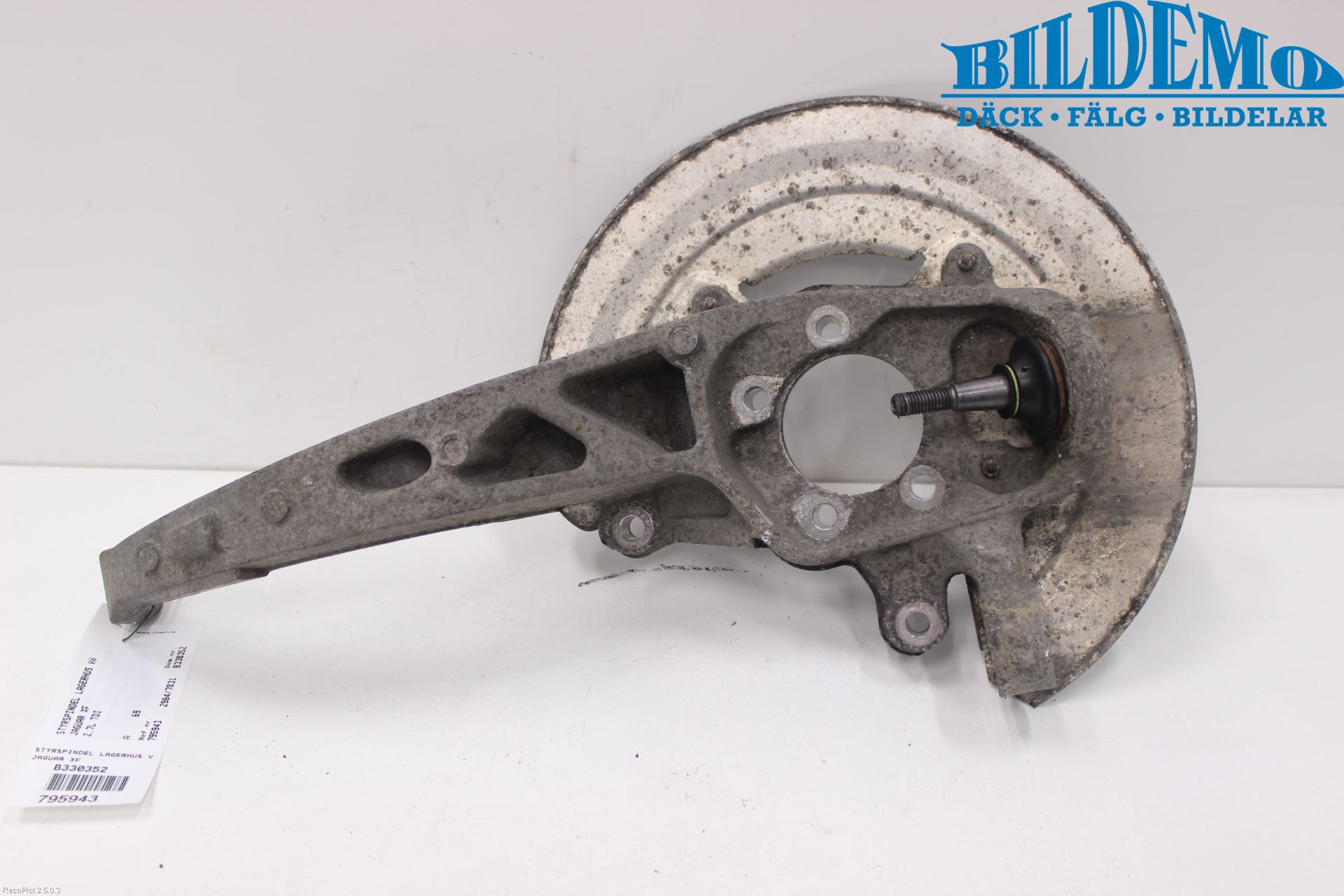 Jaguar XF 08-15 Styrspindel Lagerhus Vä