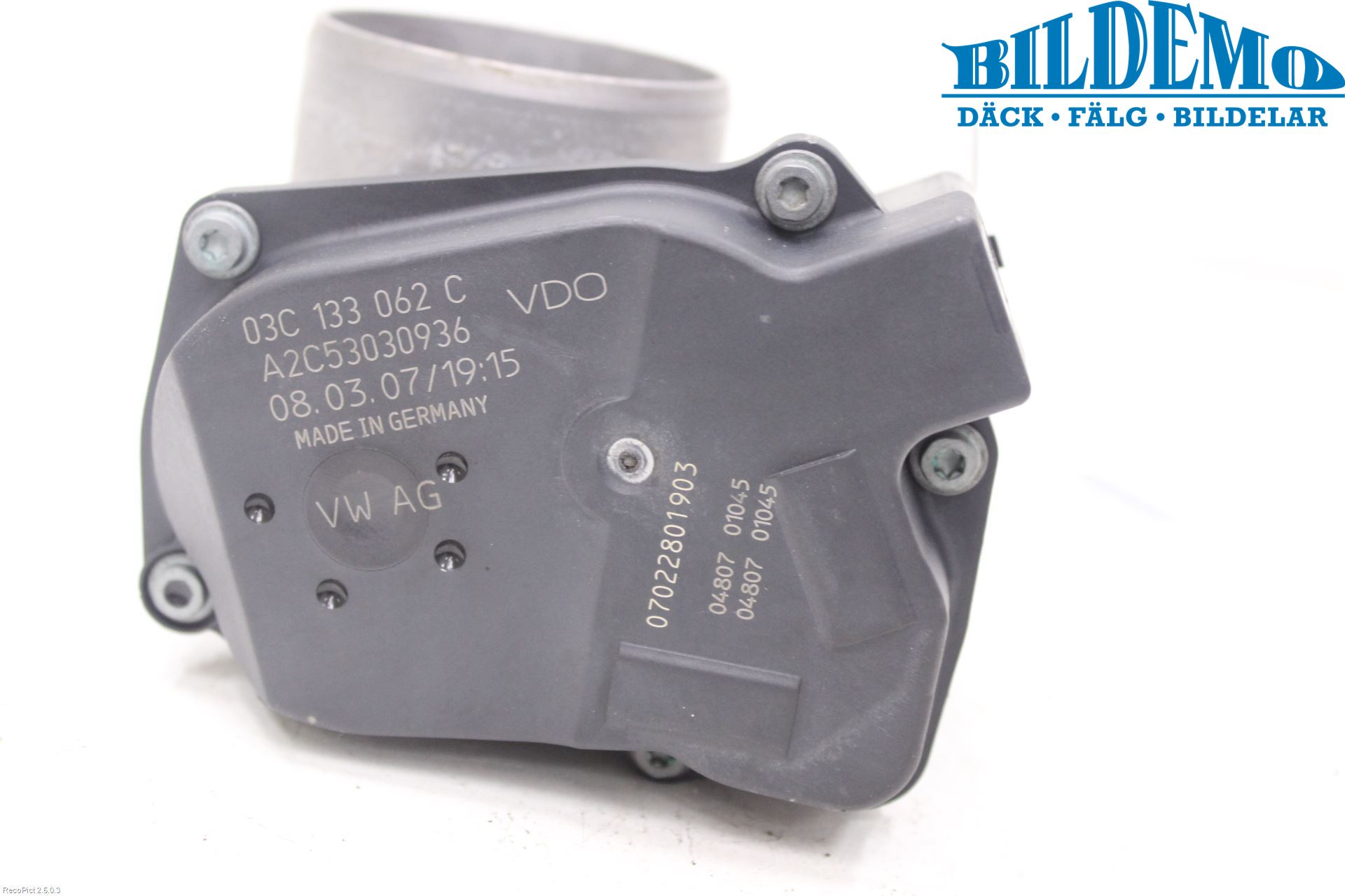 Skoda FABIA 07-14 Injspjällhus