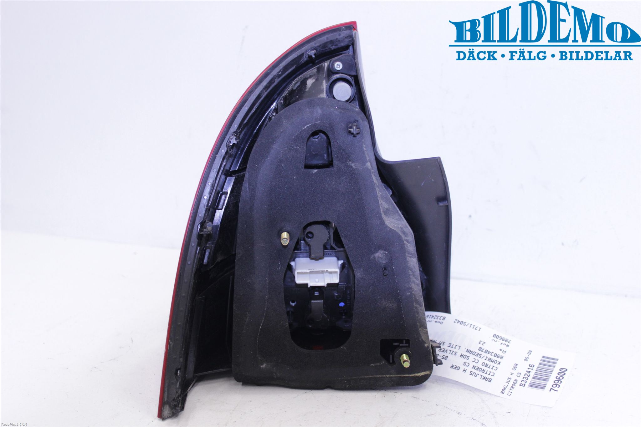 Citroen C5     05-08 Bakljus Höger