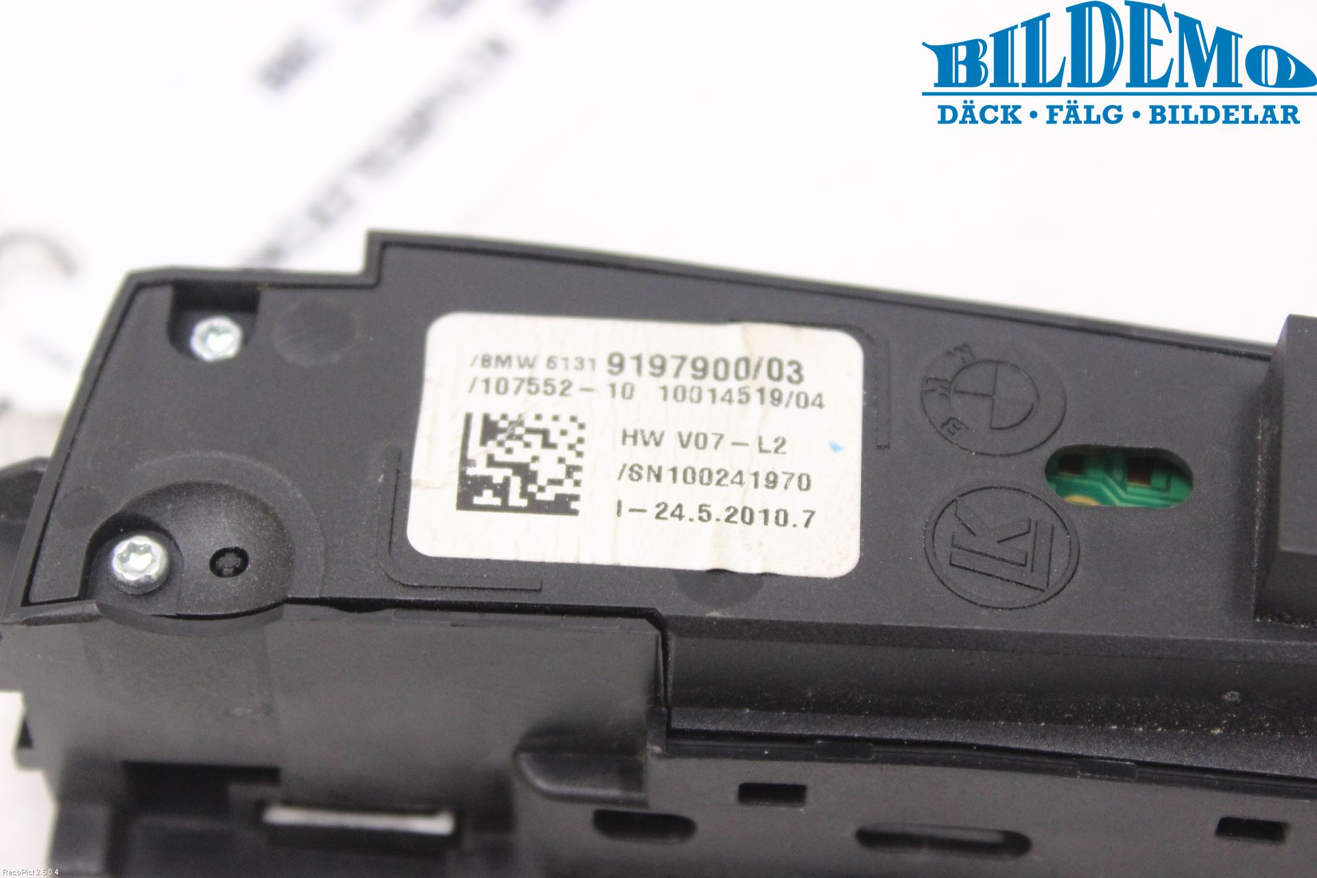 BMW 5 GT F07 09-17 Strömställare Nivåreglering