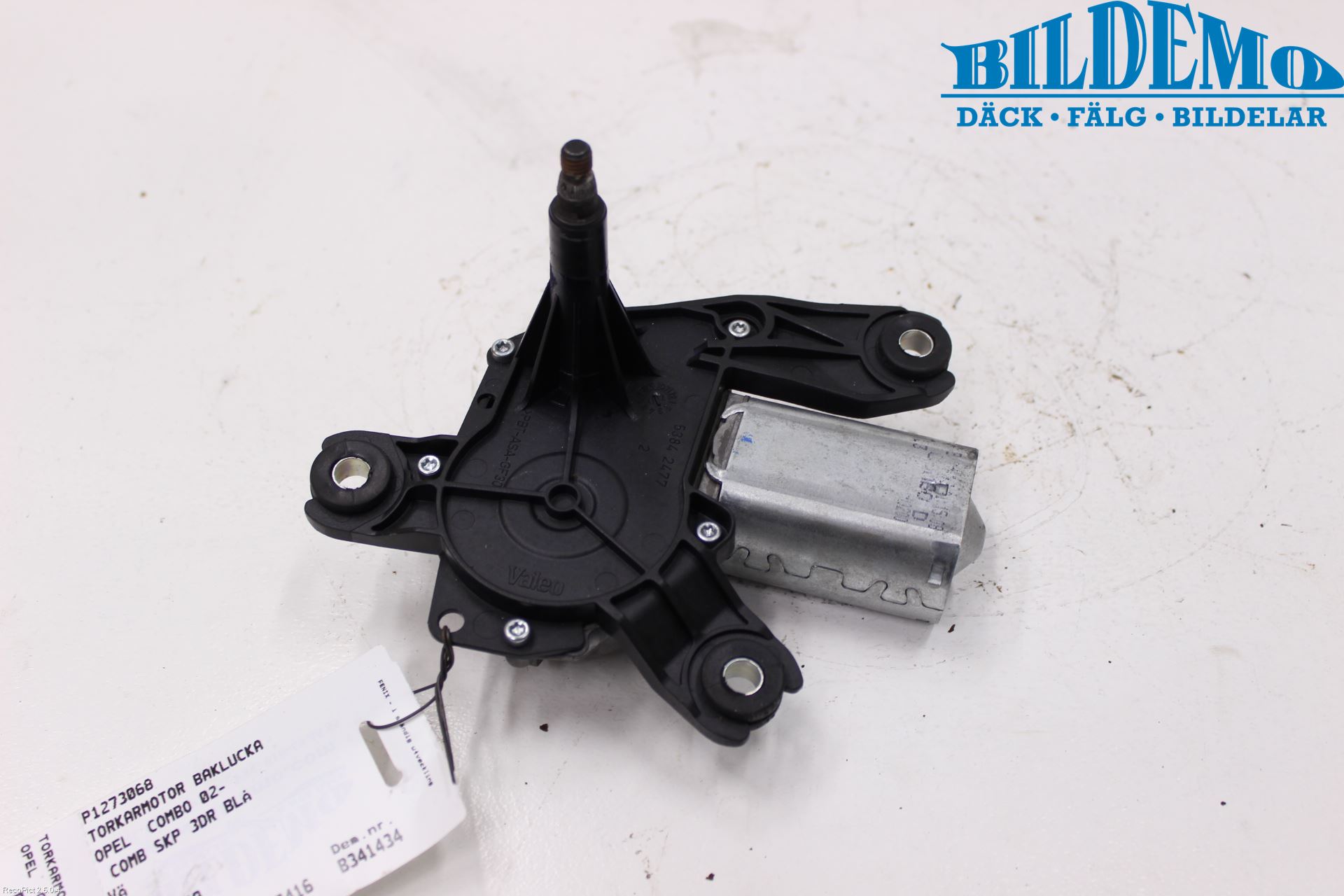 Opel COMBO 02-12 Torkarmotor Baklucka