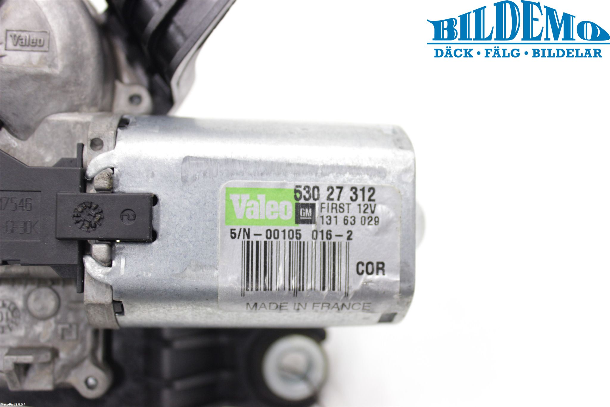 Opel CORSA D 07-14 Torkarmotor Baklucka