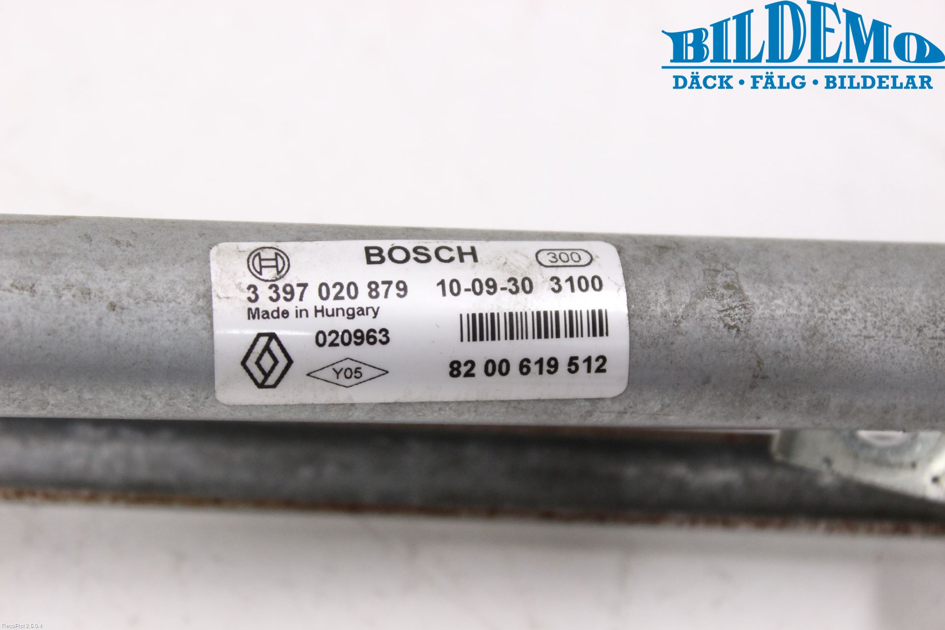 Dacia LOGAN VAN Torkarmekanism Vindruta