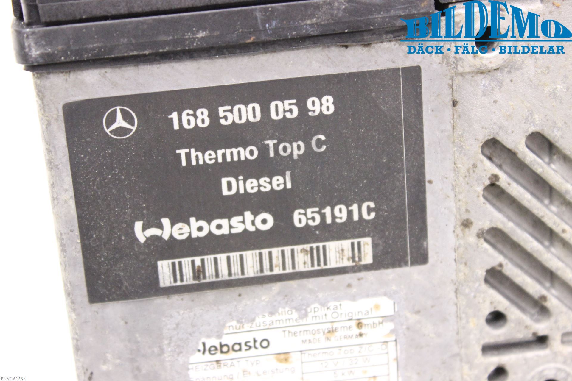 Mercedes-Benz MB A-KLASS (W168) 98-04 Dieselvärmare