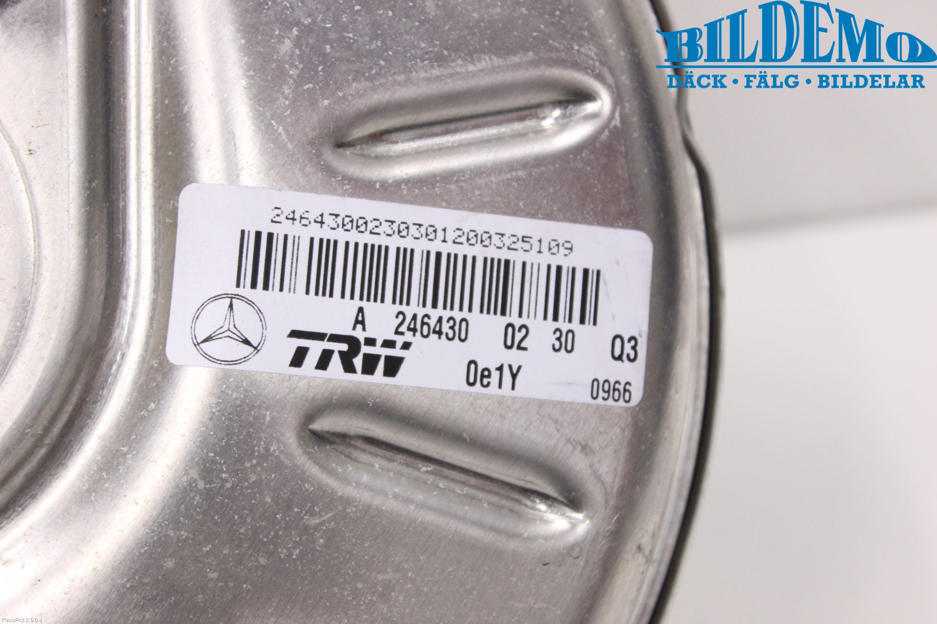 Mercedes-Benz MB B-KLASS (W246/W242) 12-19 Bromsservo