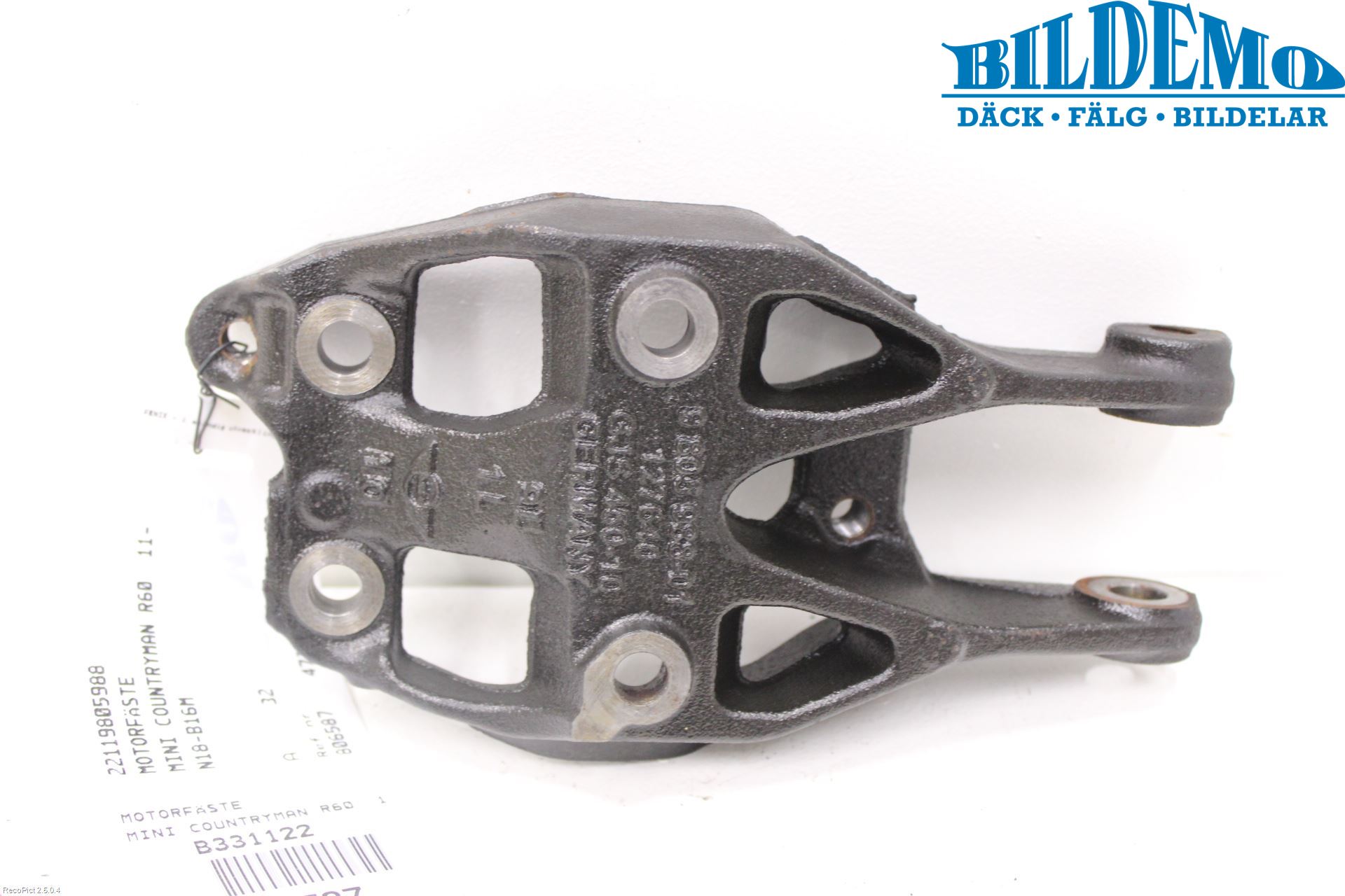 Mini COUNTRYMAN R60 11-16 Motorfäste