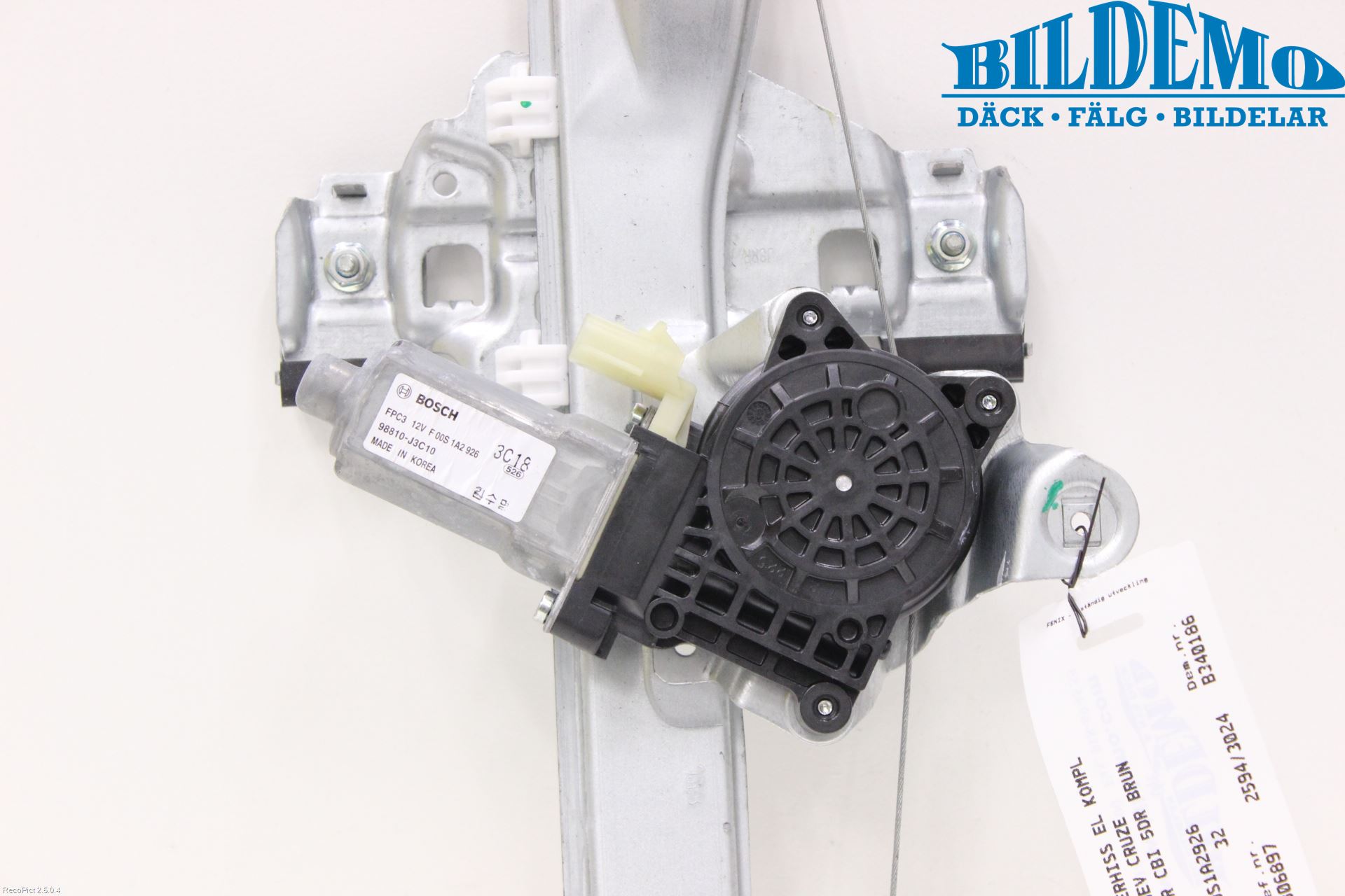 GM CHEVROLET CRUZE Fönsterhiss El Kompl