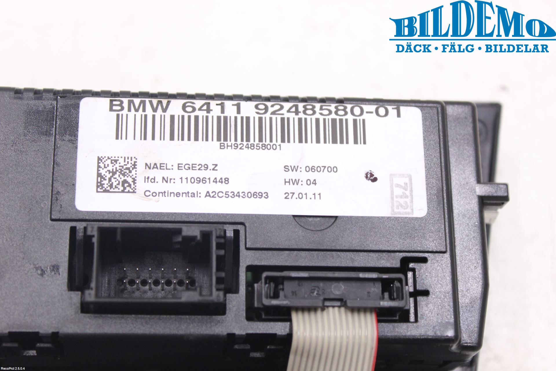 BMW 3 E90/91 SED/TOU 05-12 Ac Styrenhet Ac Manöveren