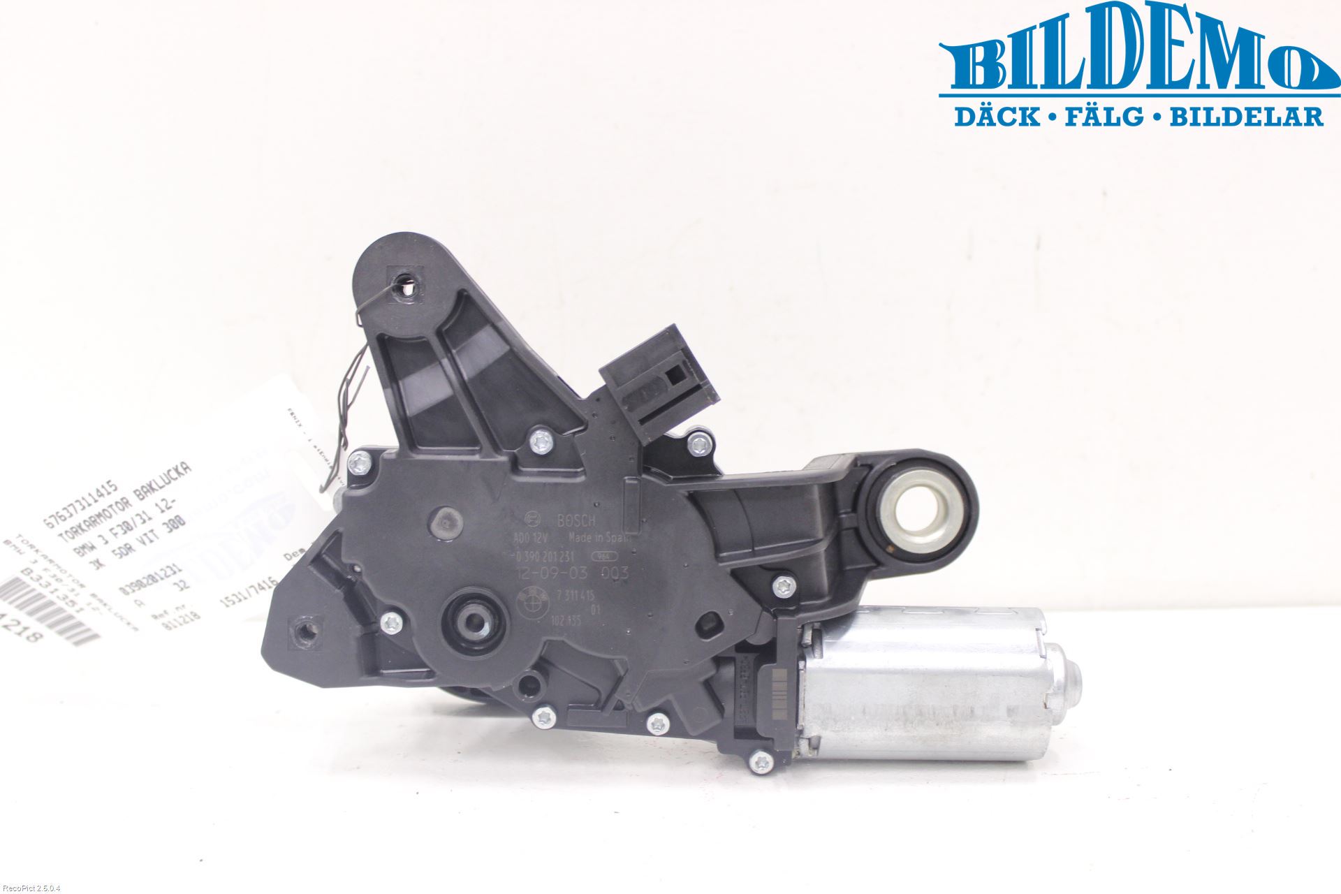 BMW 3 F30/F31/F80 12-19 Torkarmotor Baklucka
