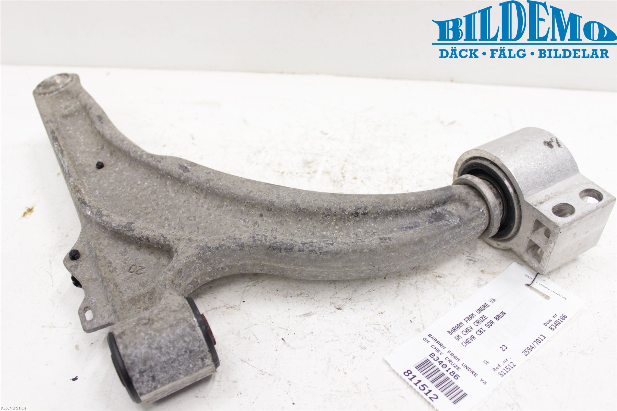 GM CHEVROLET CRUZE Bärarm Fram Undre Vä