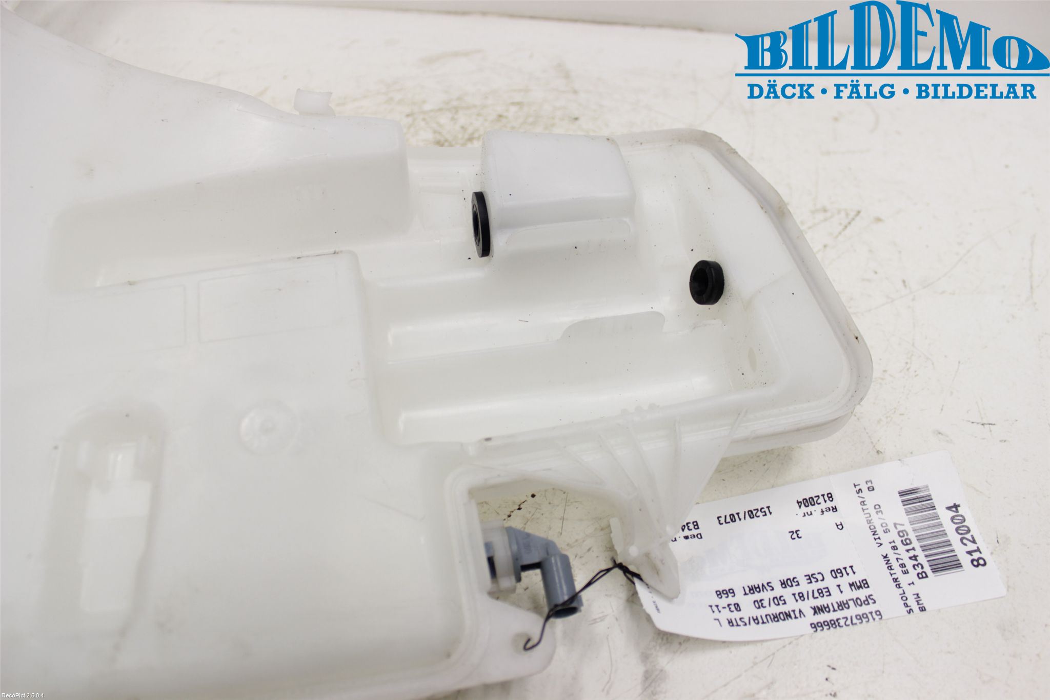 BMW 1 E87/81 5D/3D 03-11 Spolartank Vindruta-Strål