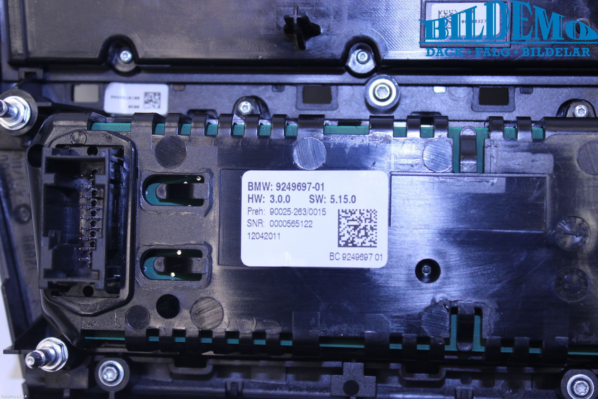 BMW 5 F10/F11/F18 09-17 Ac Styrenhet Ac Manöveren