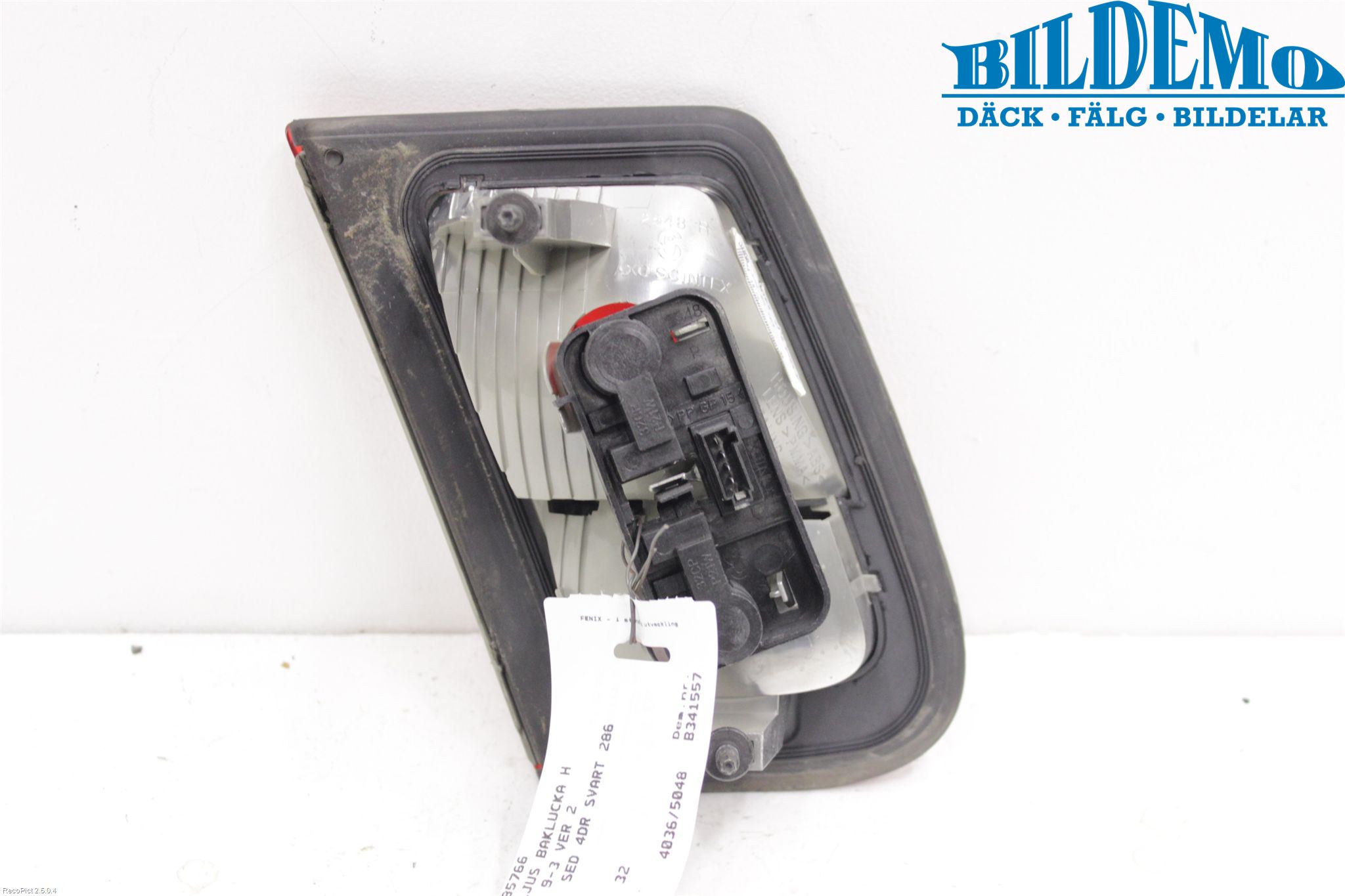 Saab 9-3 VER 2 Bakljus Lucka Hö