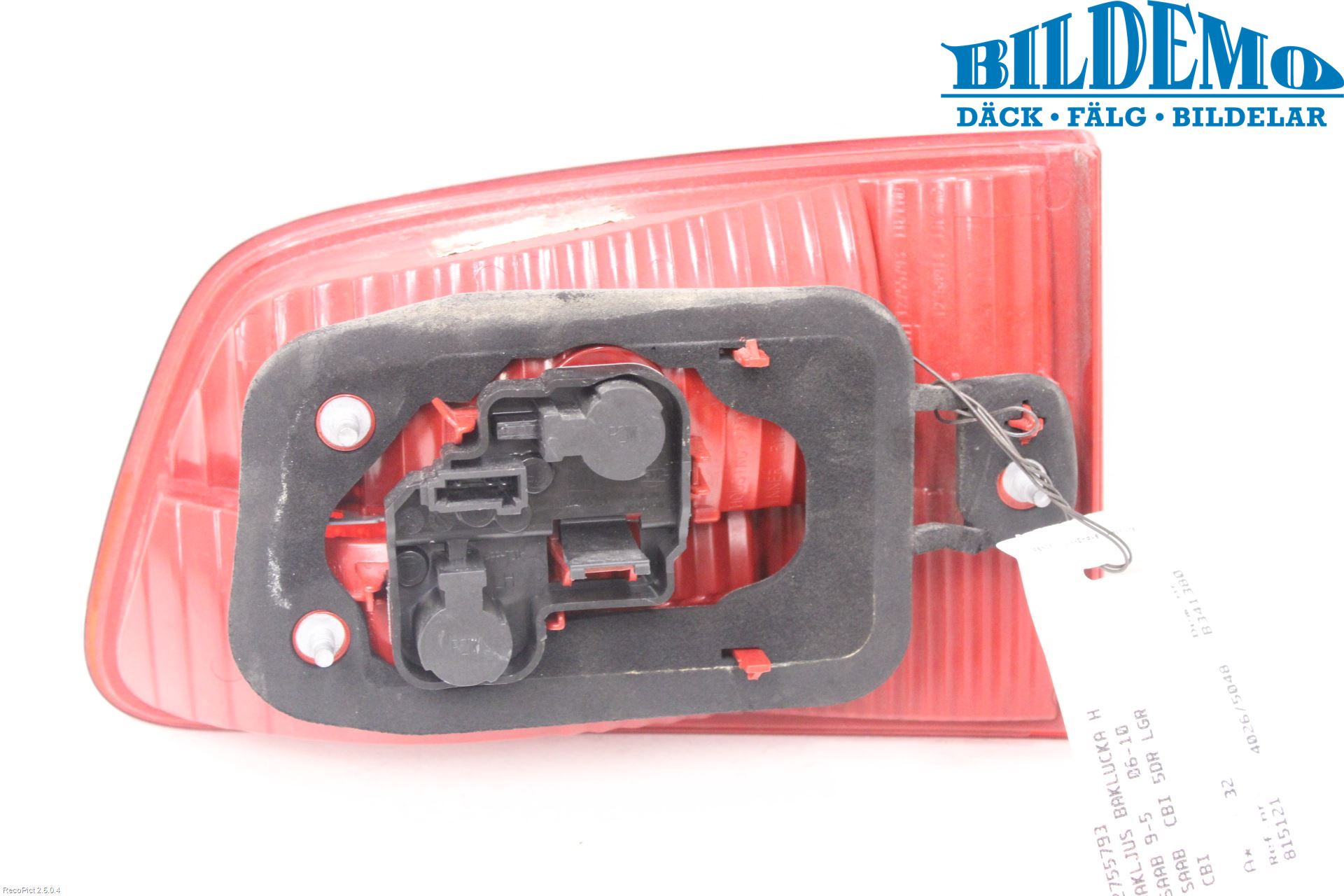 Saab 9-5     06-10 Bakljus Lucka Vä