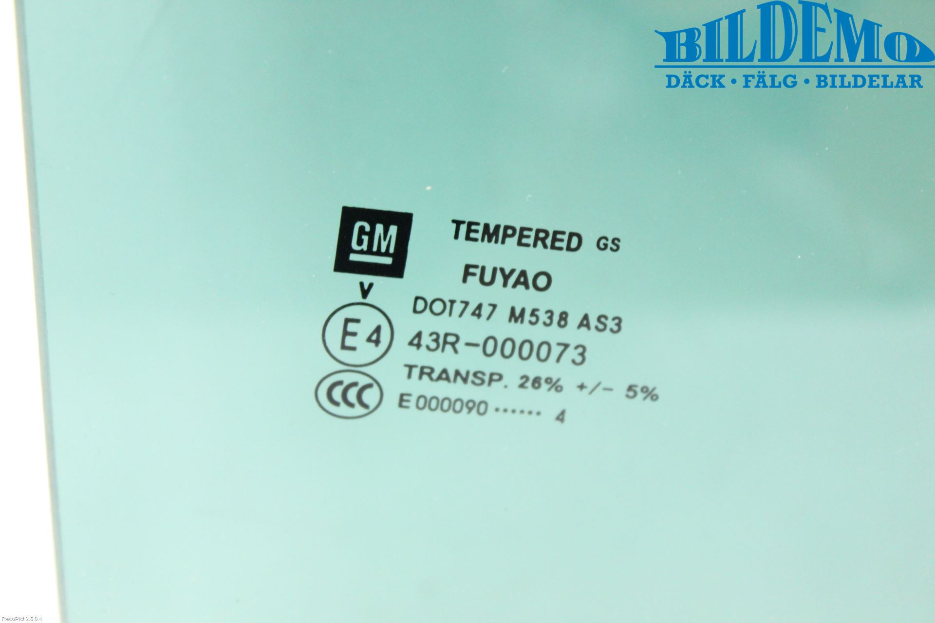 Opel INSIGNIA 09-16 Dörruta Bak Höger