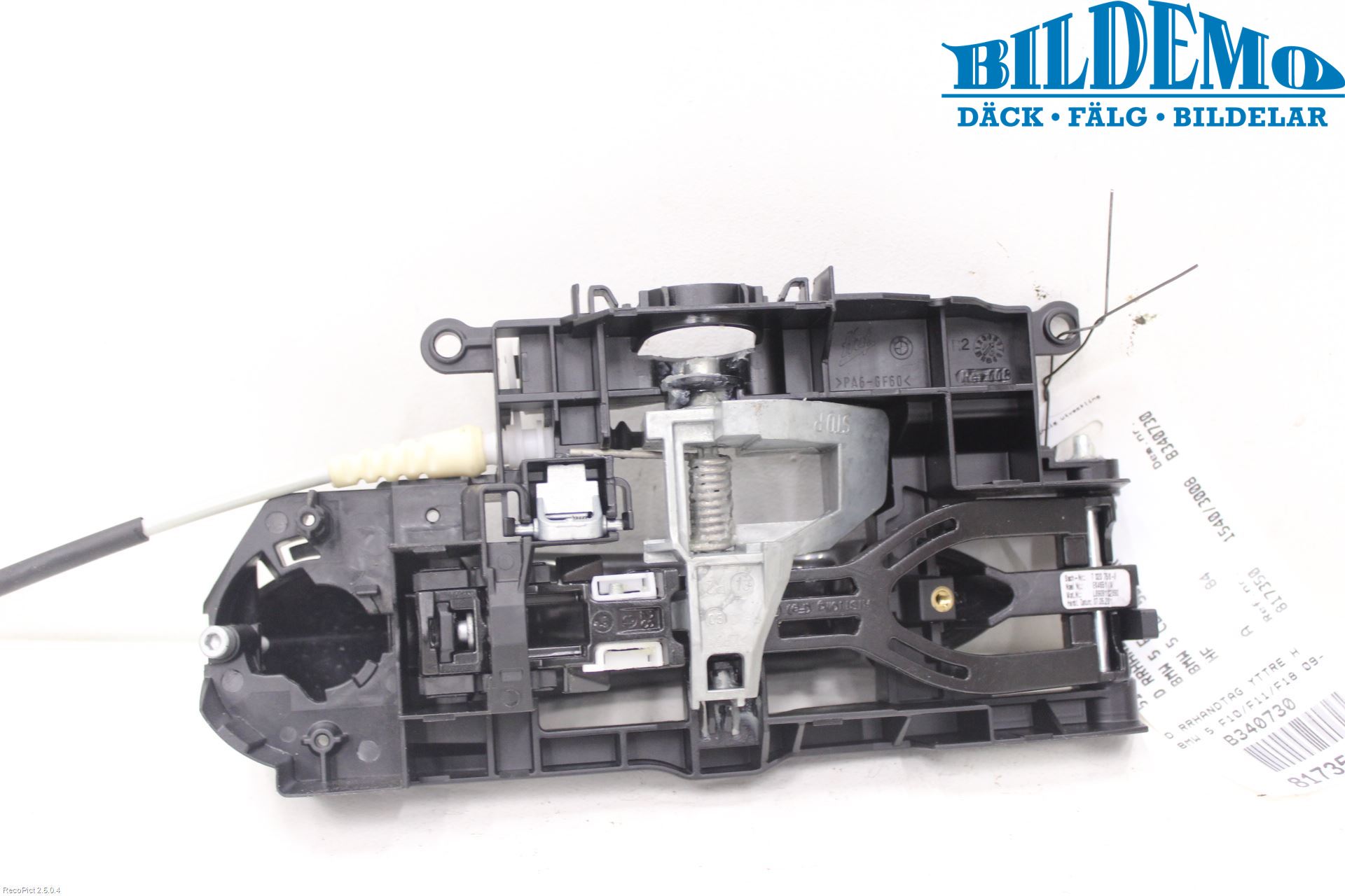 BMW 5 F10/F11/F18 09-17 Dörrhandtag Yttre Hö