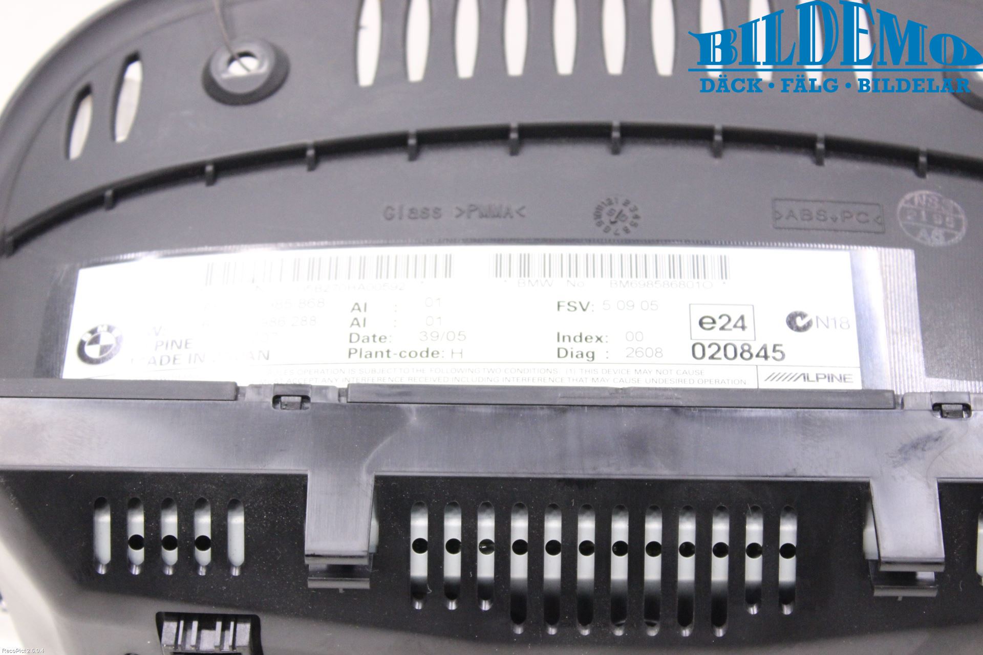 BMW 5 E60/61 Sed/Tou 02-10 Färddator