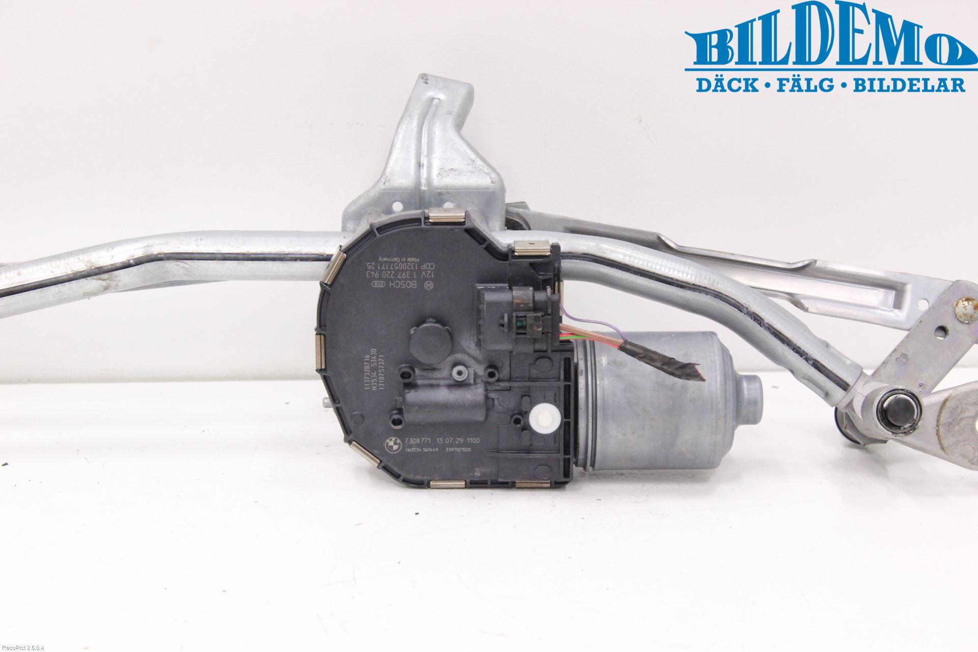 BMW 5 F10/F11/F18 09-17 Torkarmotor Vindruta