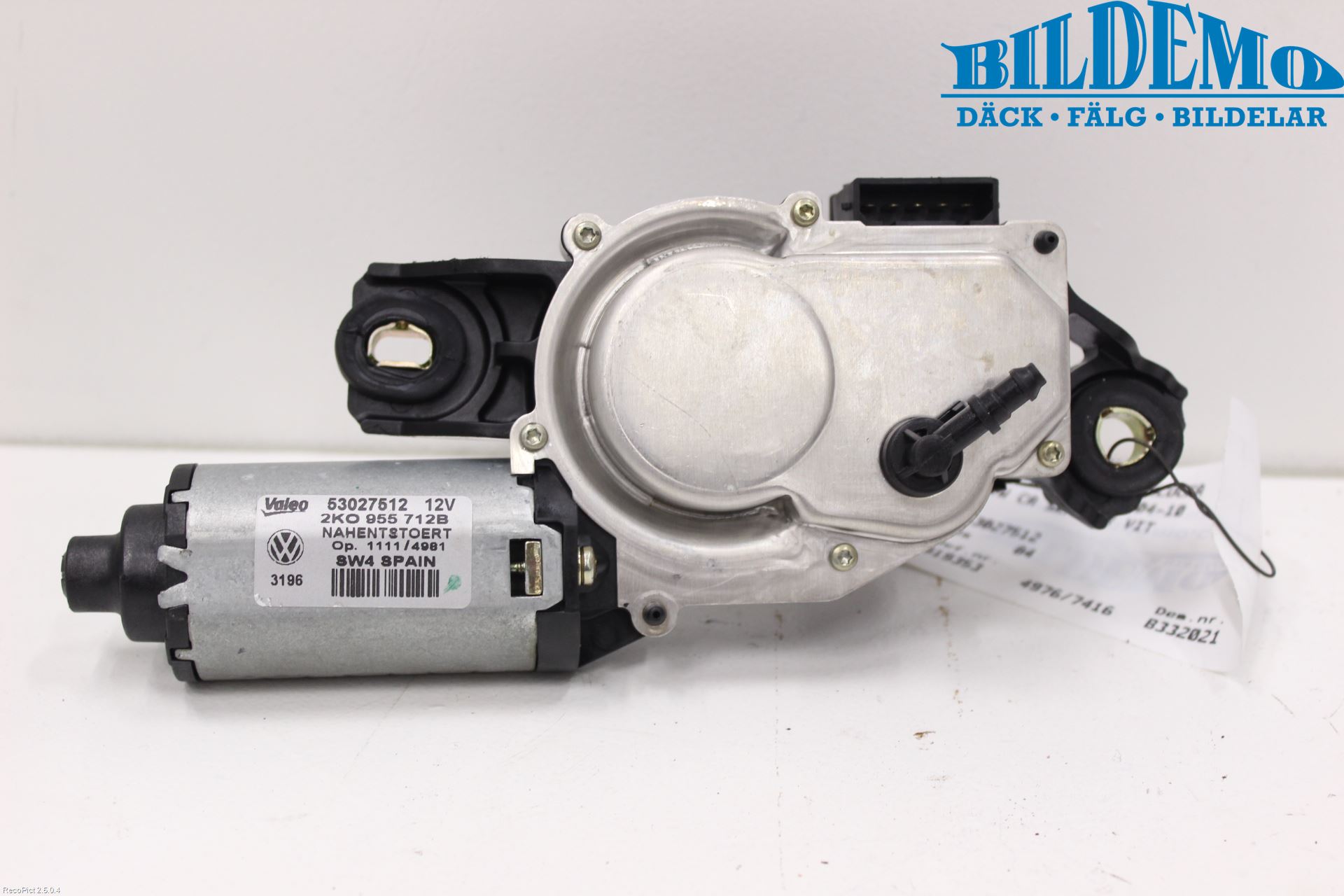 Volkswagen VW CADDY      04-10 Torkarmotor Baklucka