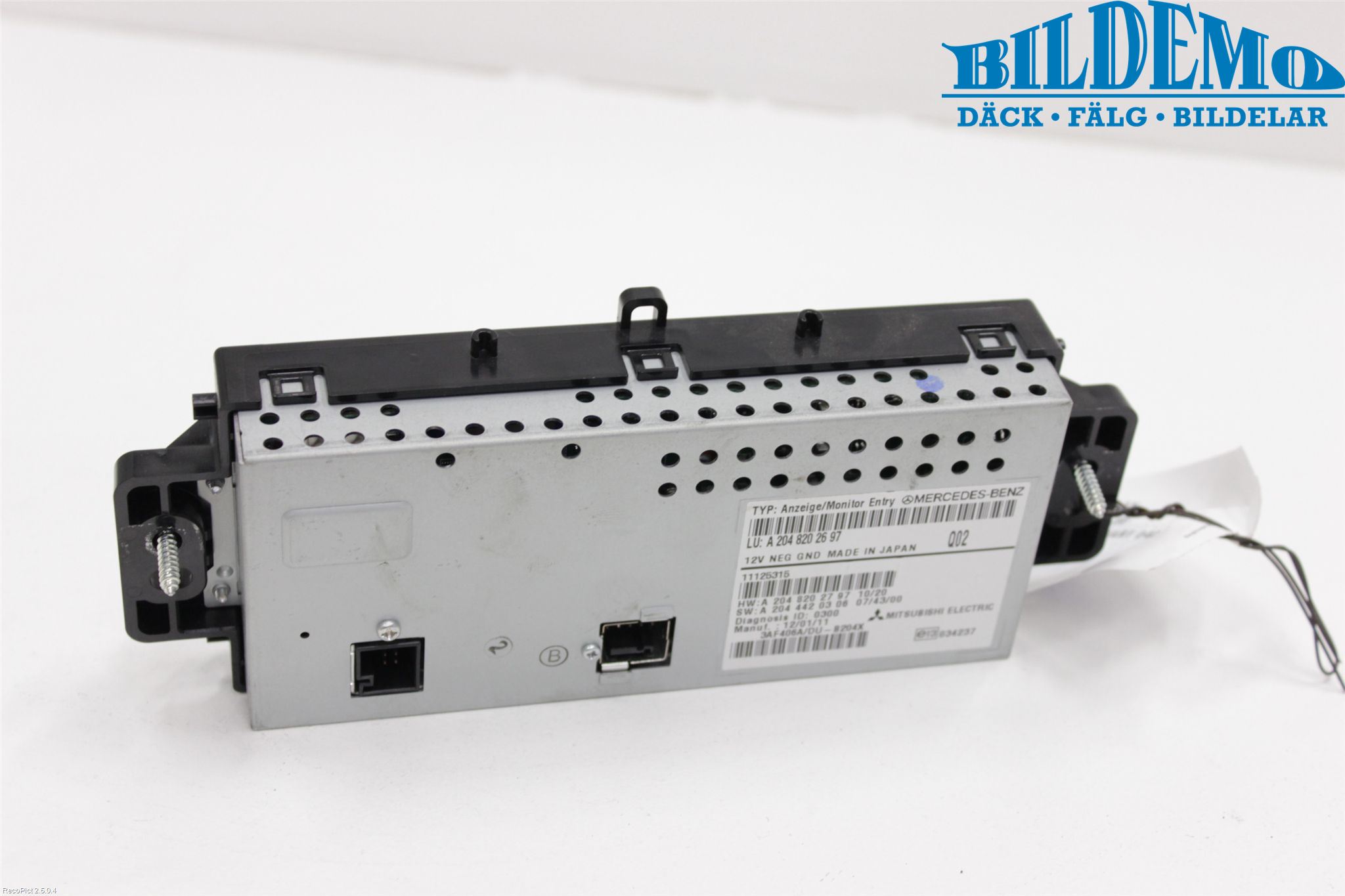 Mercedes-Benz MB GLK-KLASS (X204) 08-16 Kontrolldisplay