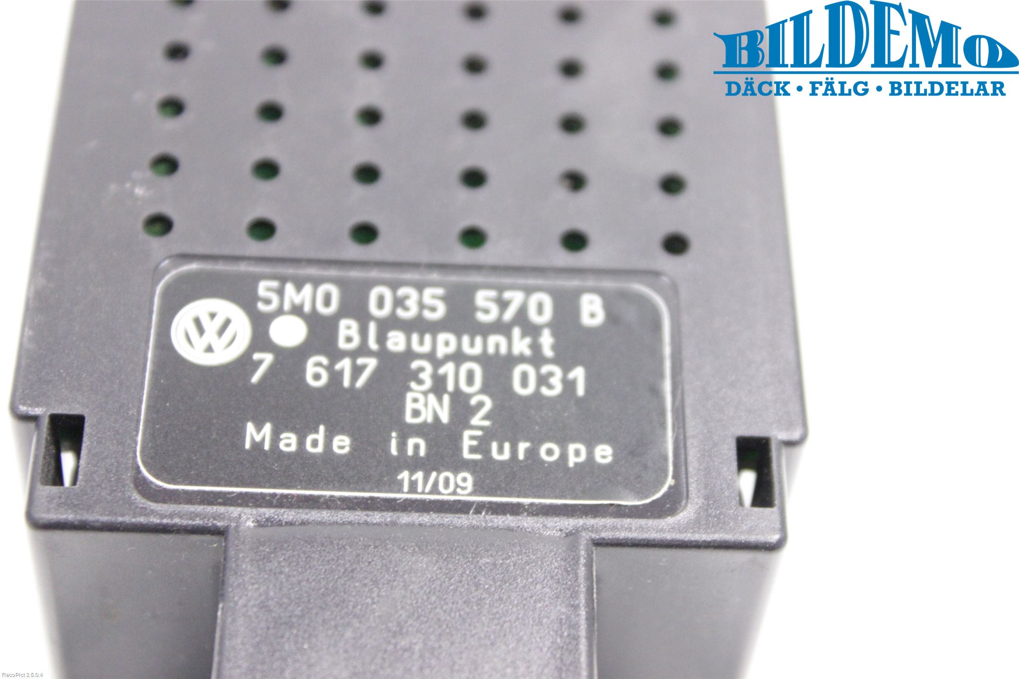 Volkswagen VW GOLF VI 09-13 Radio Övrigt