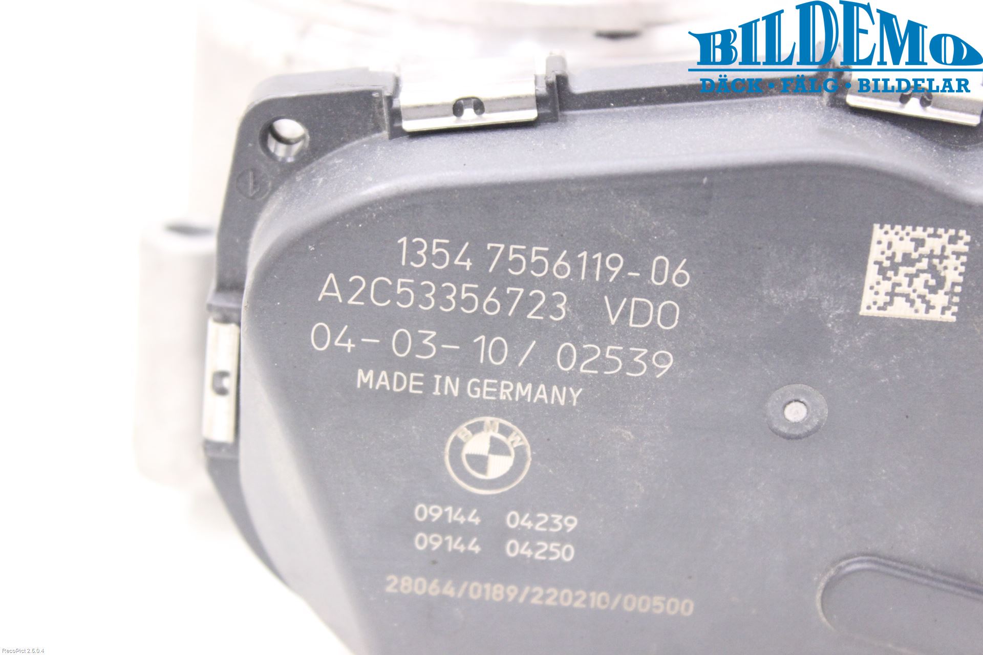 BMW Z4 E89 09-16 Injspjällhus